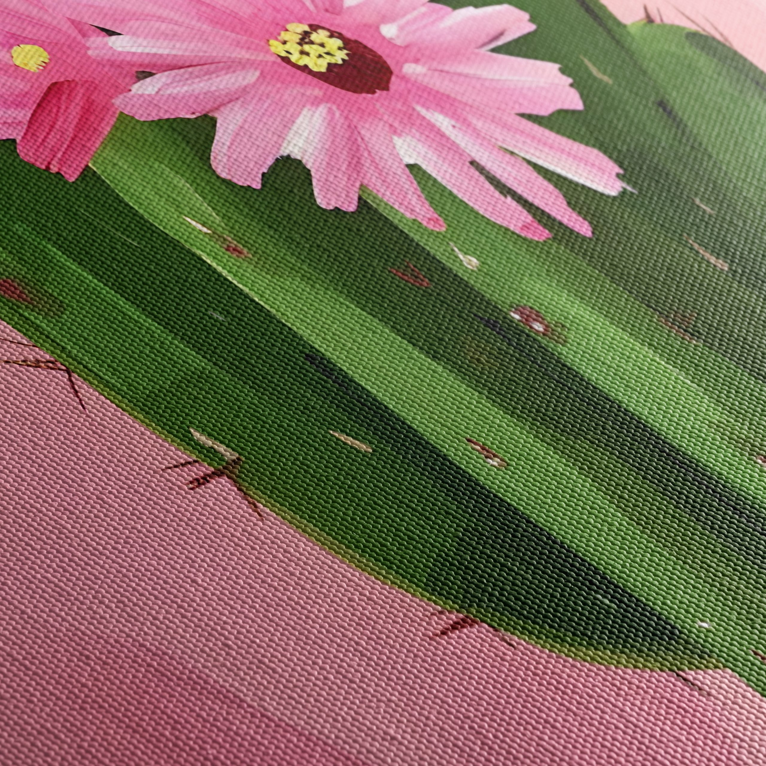 Vibrant Cactus with Pink Flowers - Image 5