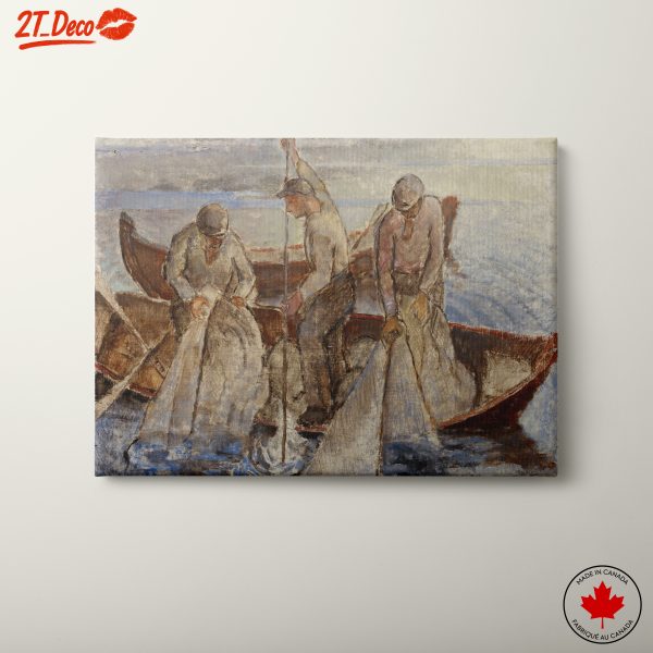 Fishermen Abstract Marine Scene