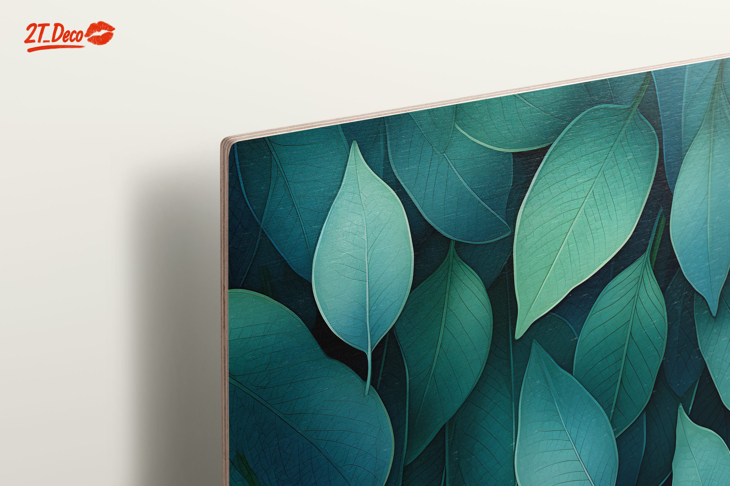 Lush Green Botanical Leaf Art - Image 15