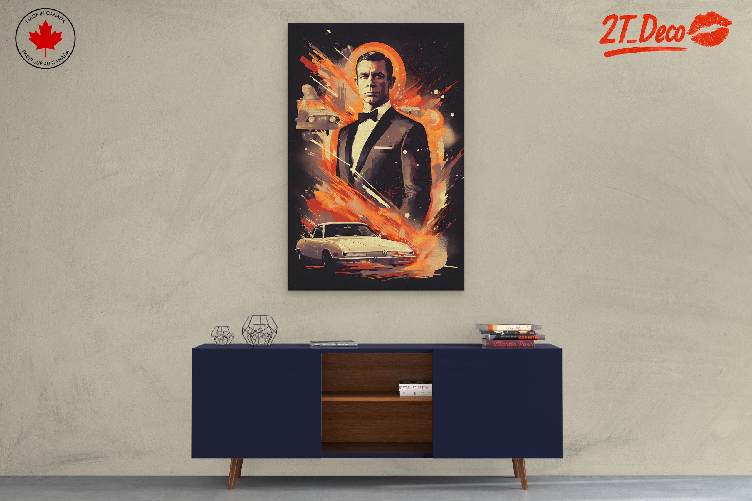 Classic Cinema Character Portrait with Action Elements - Image 3