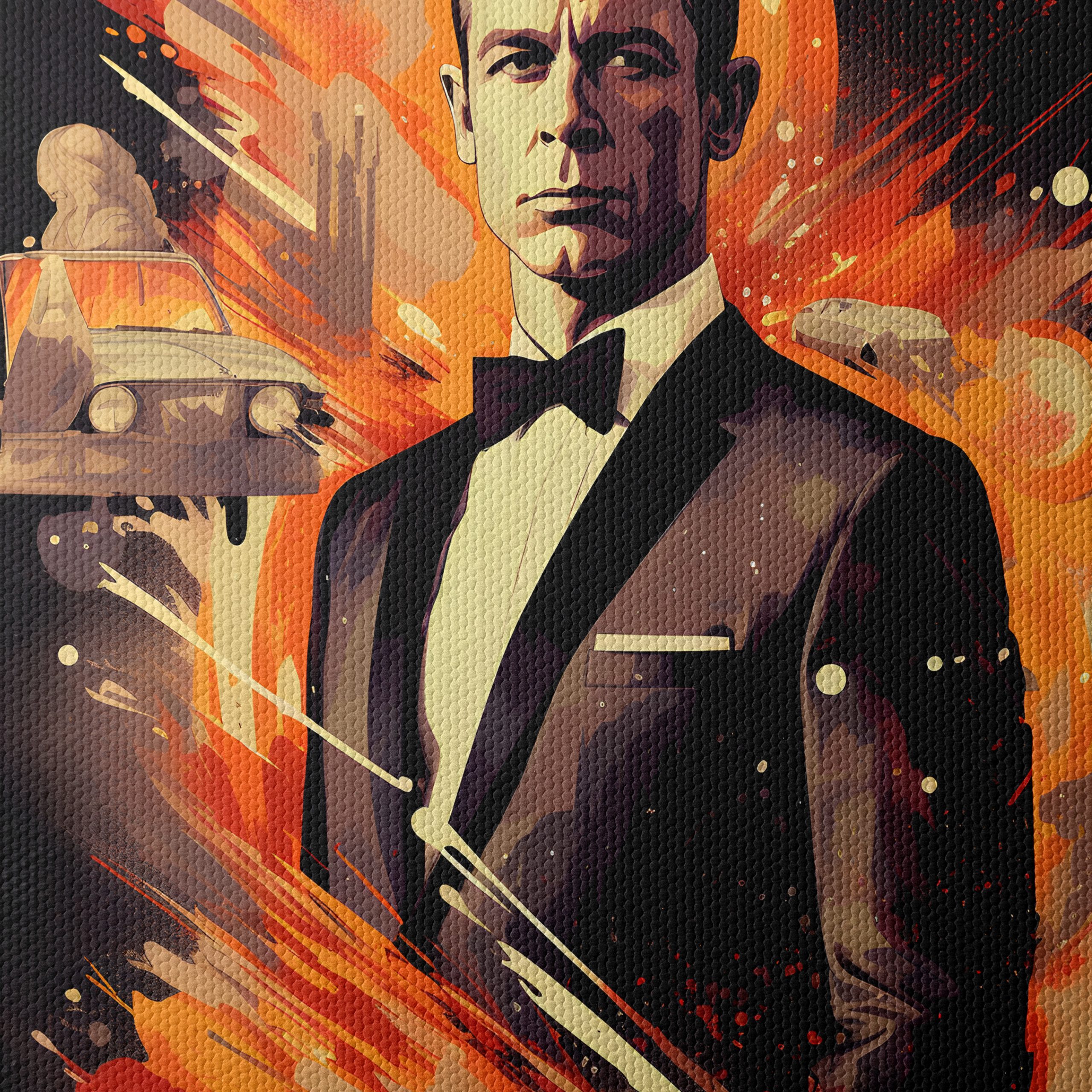 Classic Cinema Character Portrait with Action Elements - Image 4
