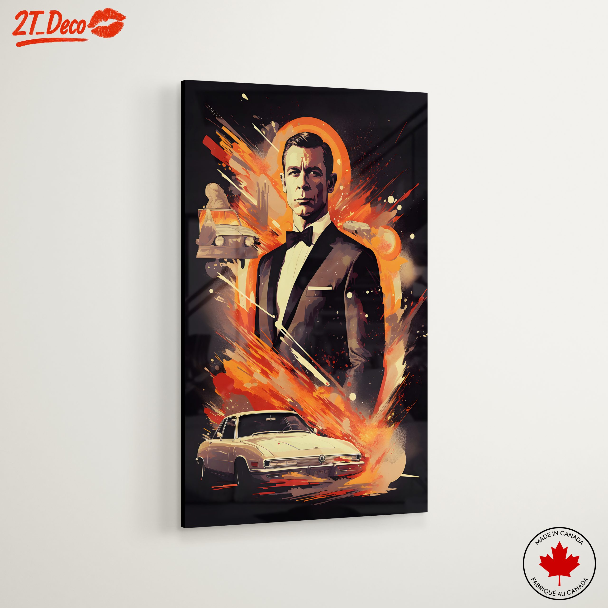 Classic Cinema Character Portrait with Action Elements - Image 6