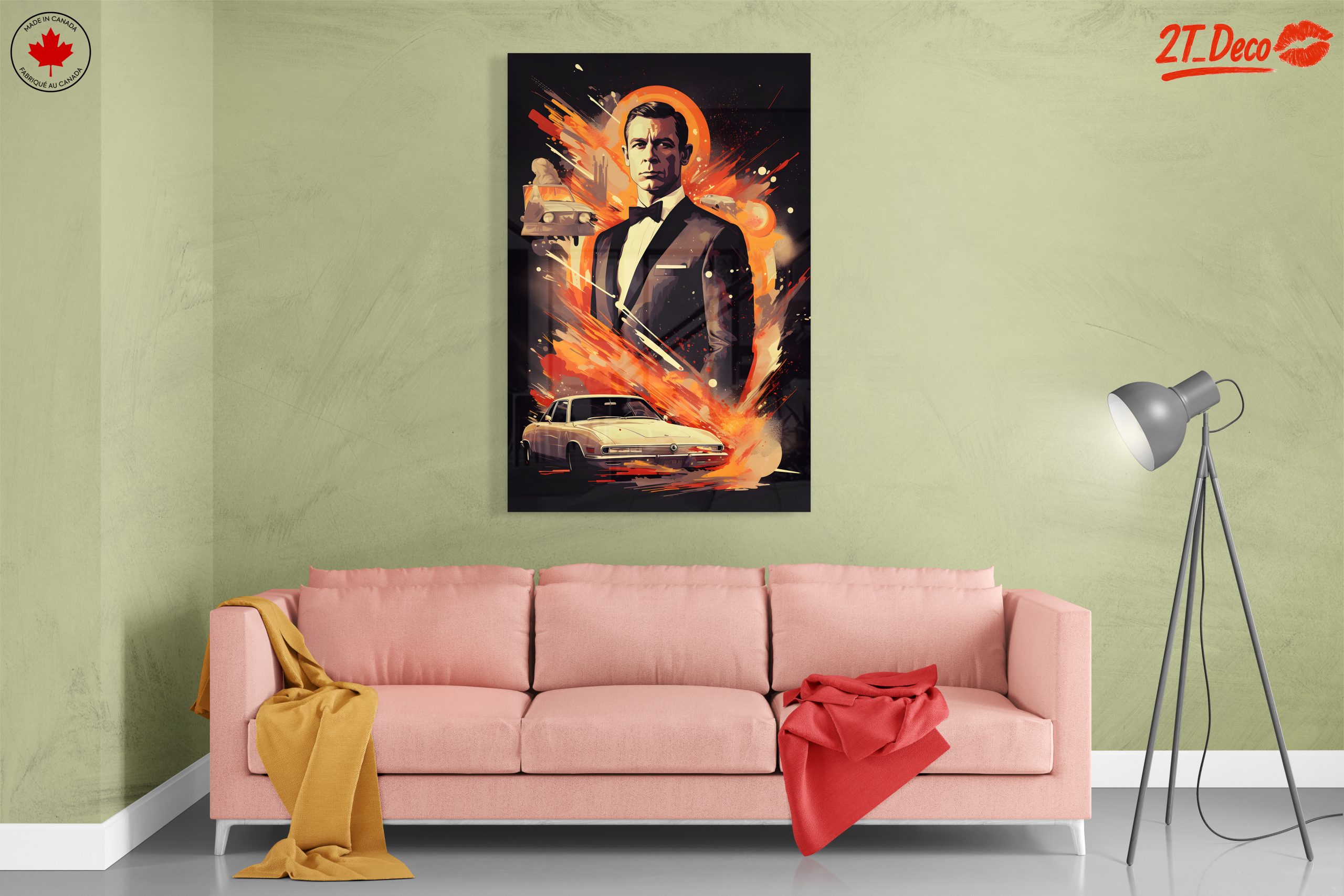 Classic Cinema Character Portrait with Action Elements - Image 7