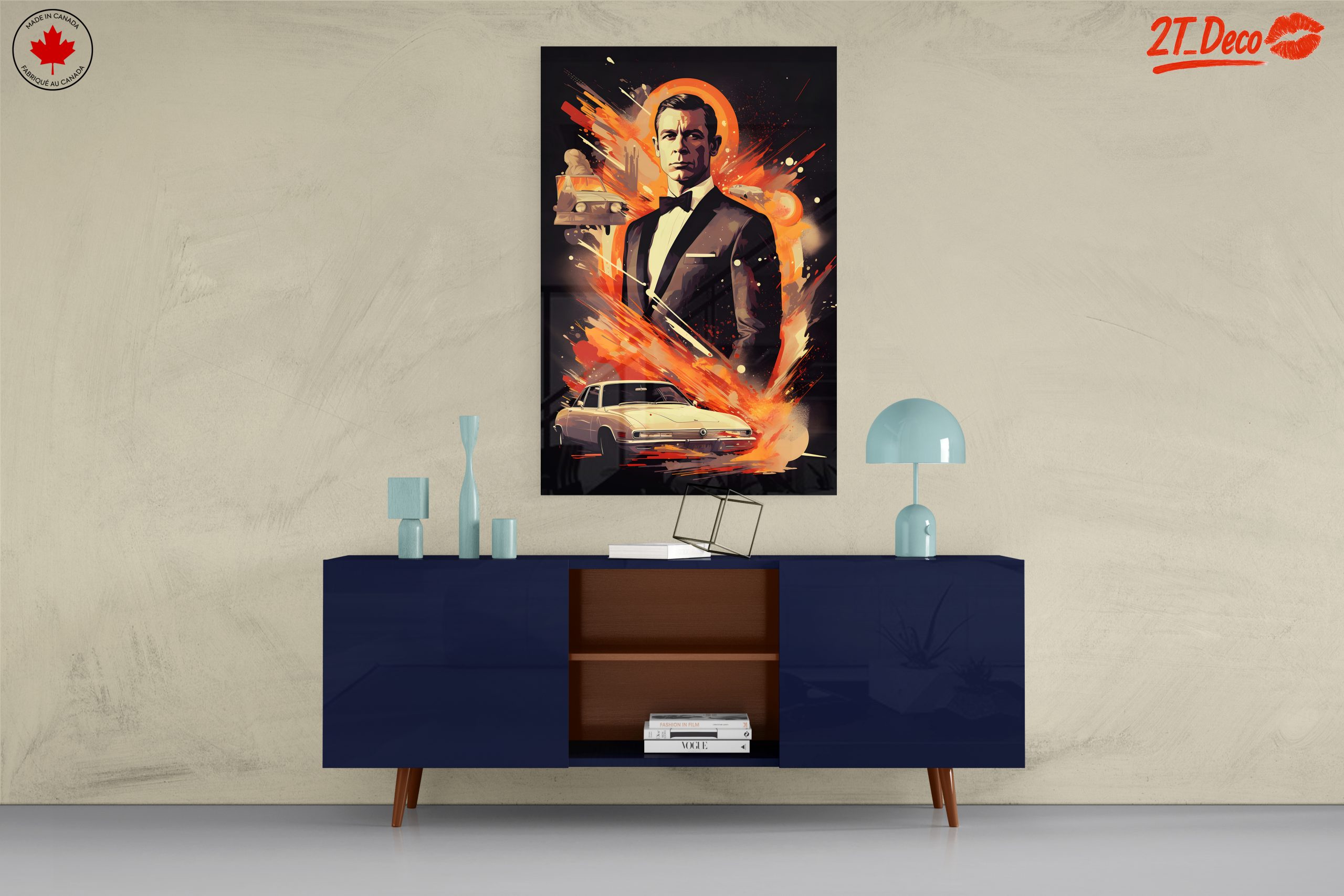 Classic Cinema Character Portrait with Action Elements - Image 8