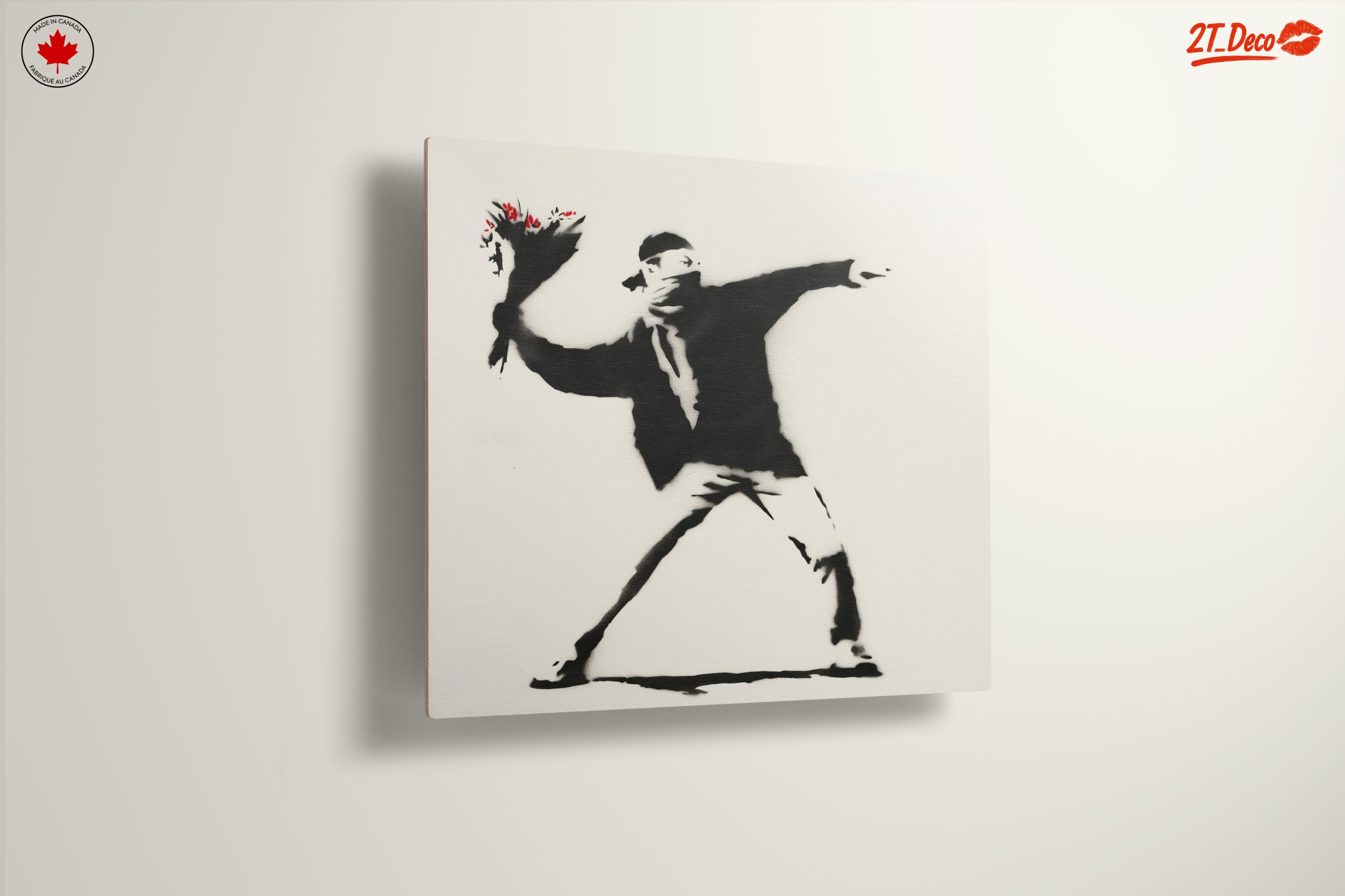 Bold Street Art of a Flower Thrower - Image 13