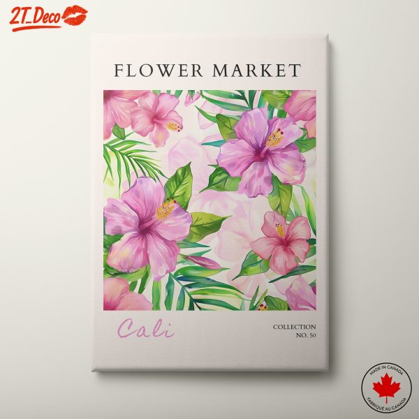 Vibrant Flower Market Art 3