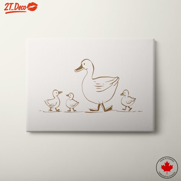 Charming Duck and Ducklings Illustration 2