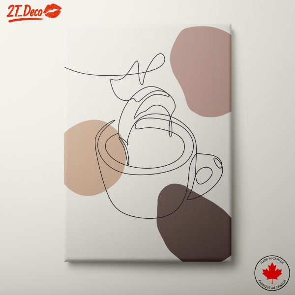 Stylish Minimalist Coffee Cup Art