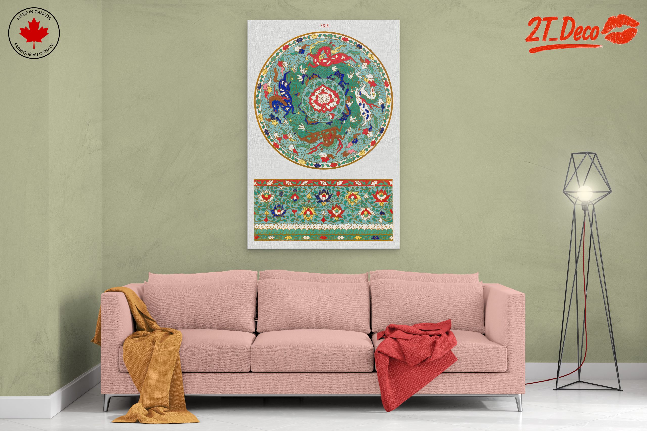 Intricate Ancient Egyptian Motif Art - Image 2