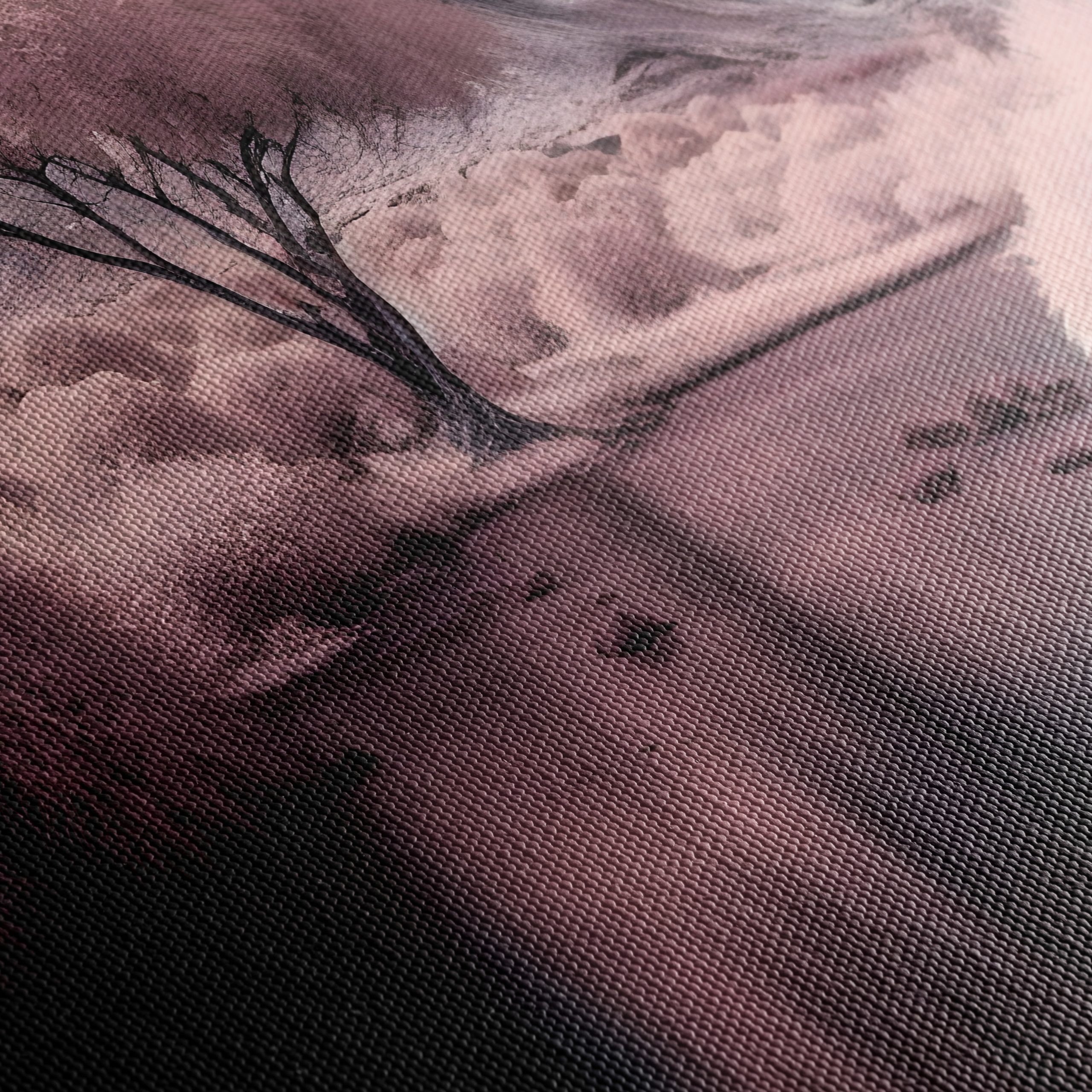 Ethereal Abstract Landscape with Pink Trees - Image 5