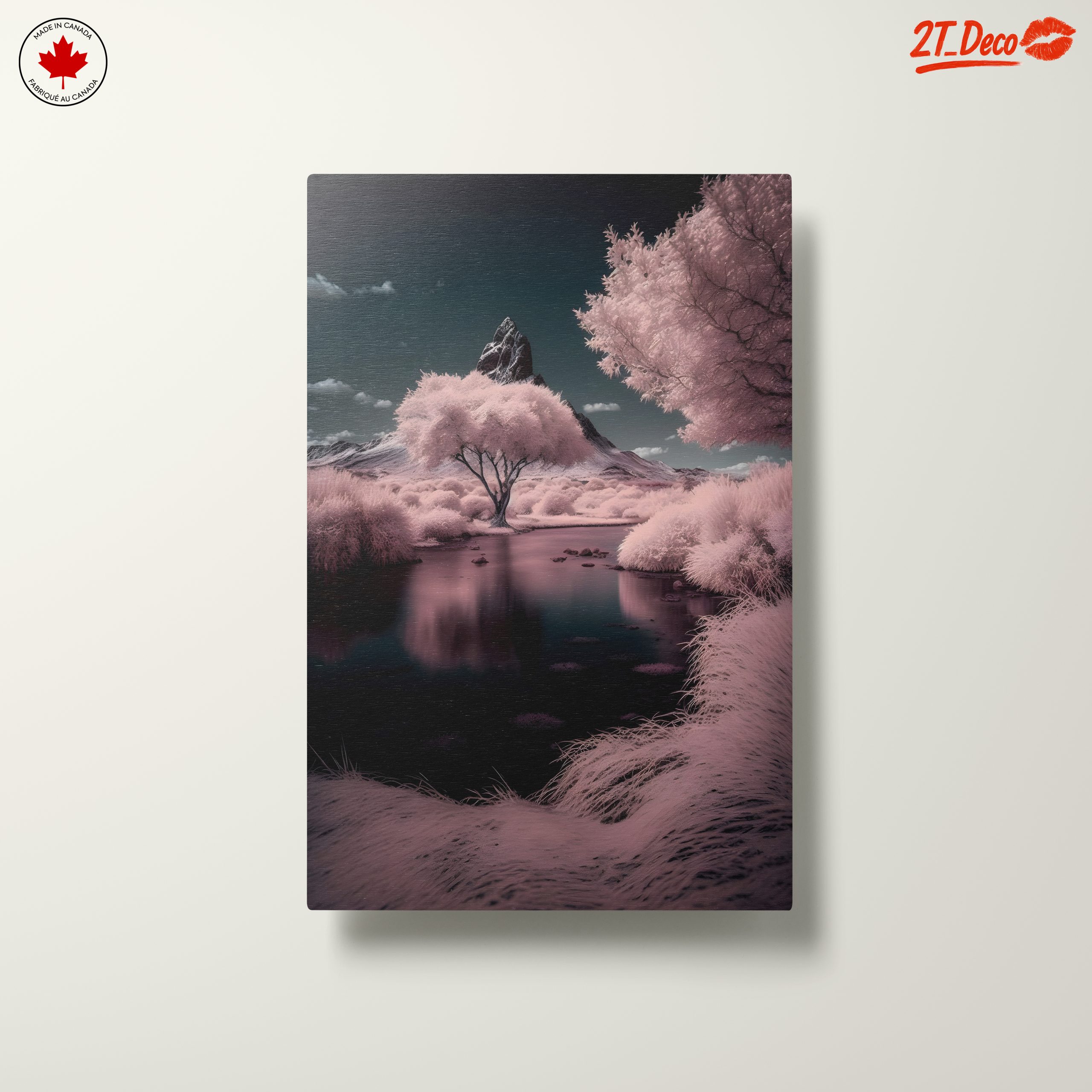 Ethereal Abstract Landscape with Pink Trees - Image 10