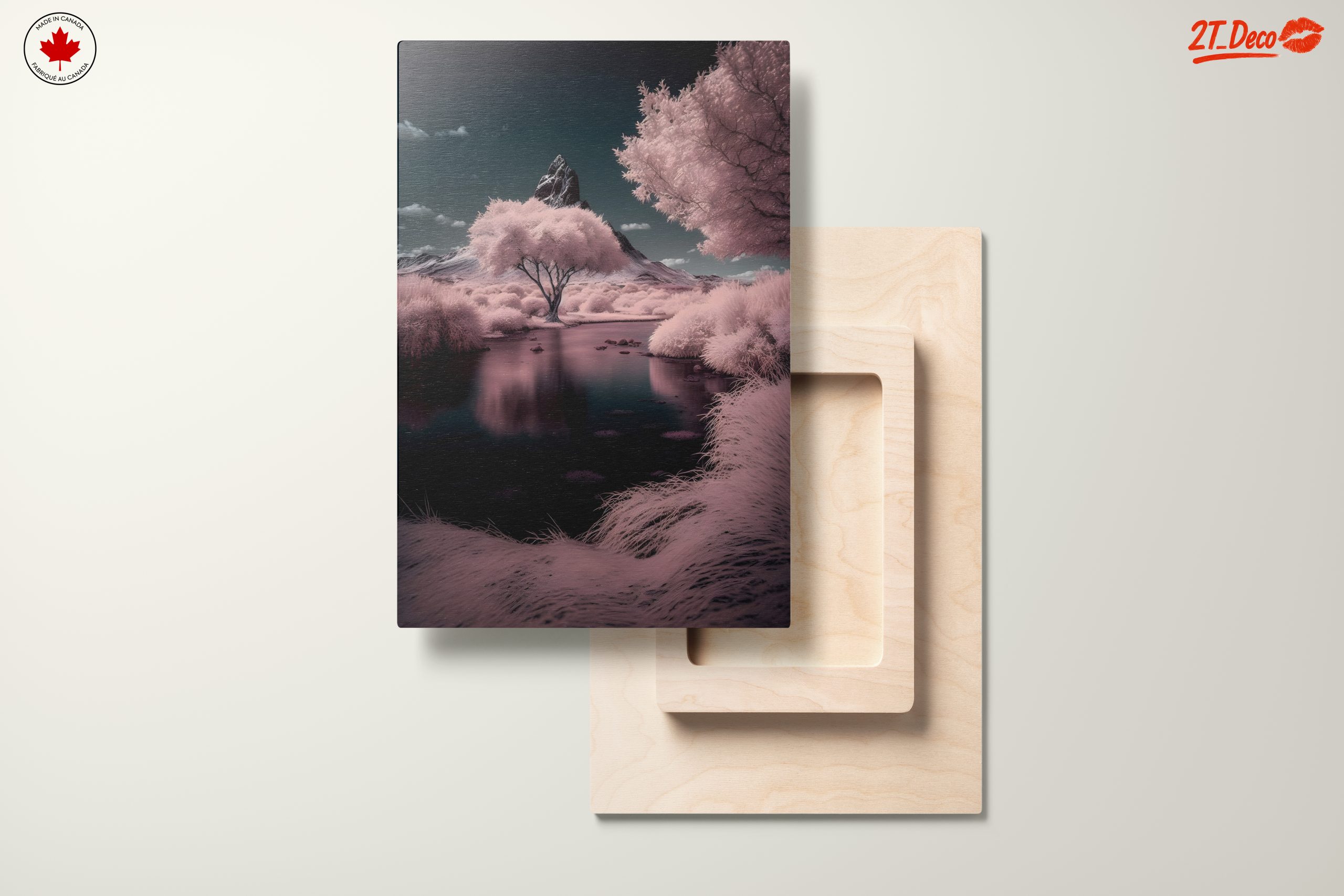 Ethereal Abstract Landscape with Pink Trees - Image 11