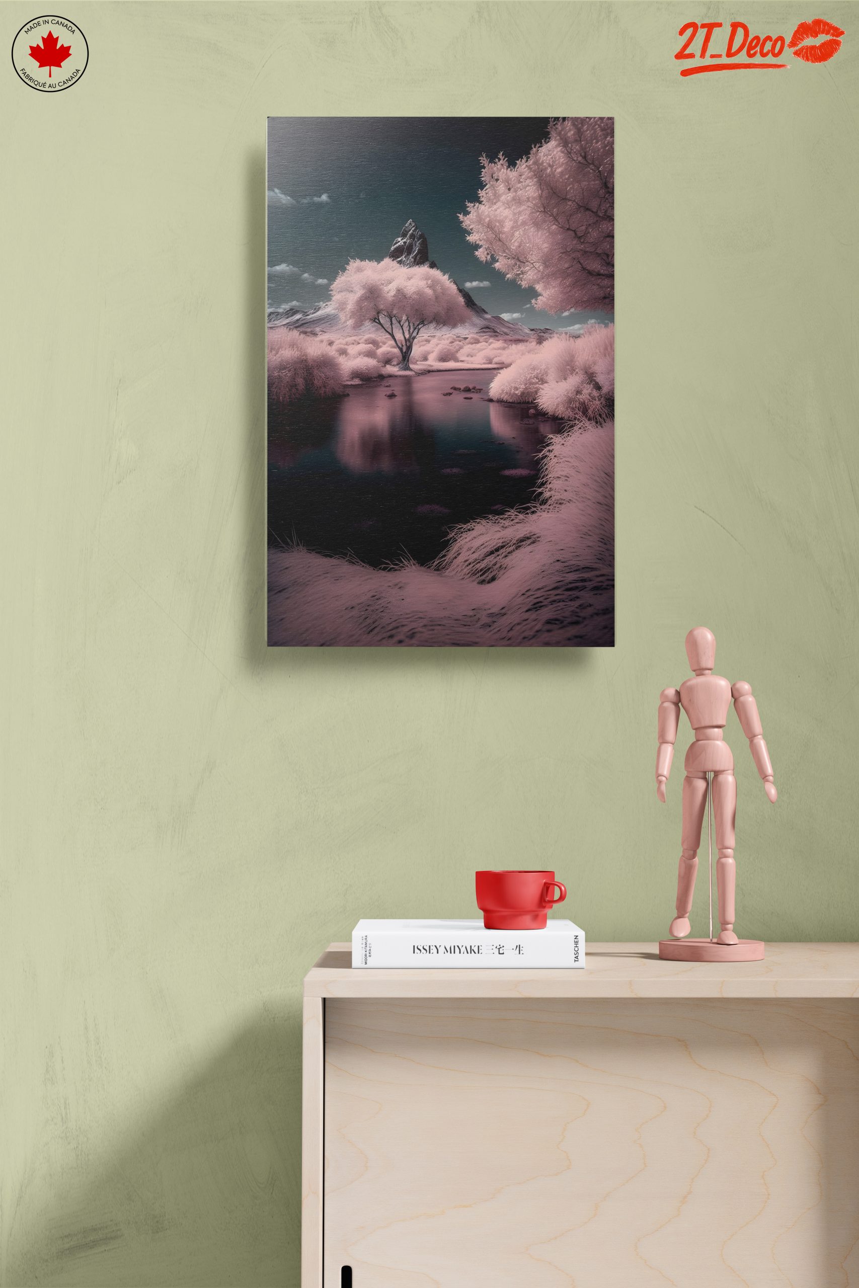 Ethereal Abstract Landscape with Pink Trees - Image 14