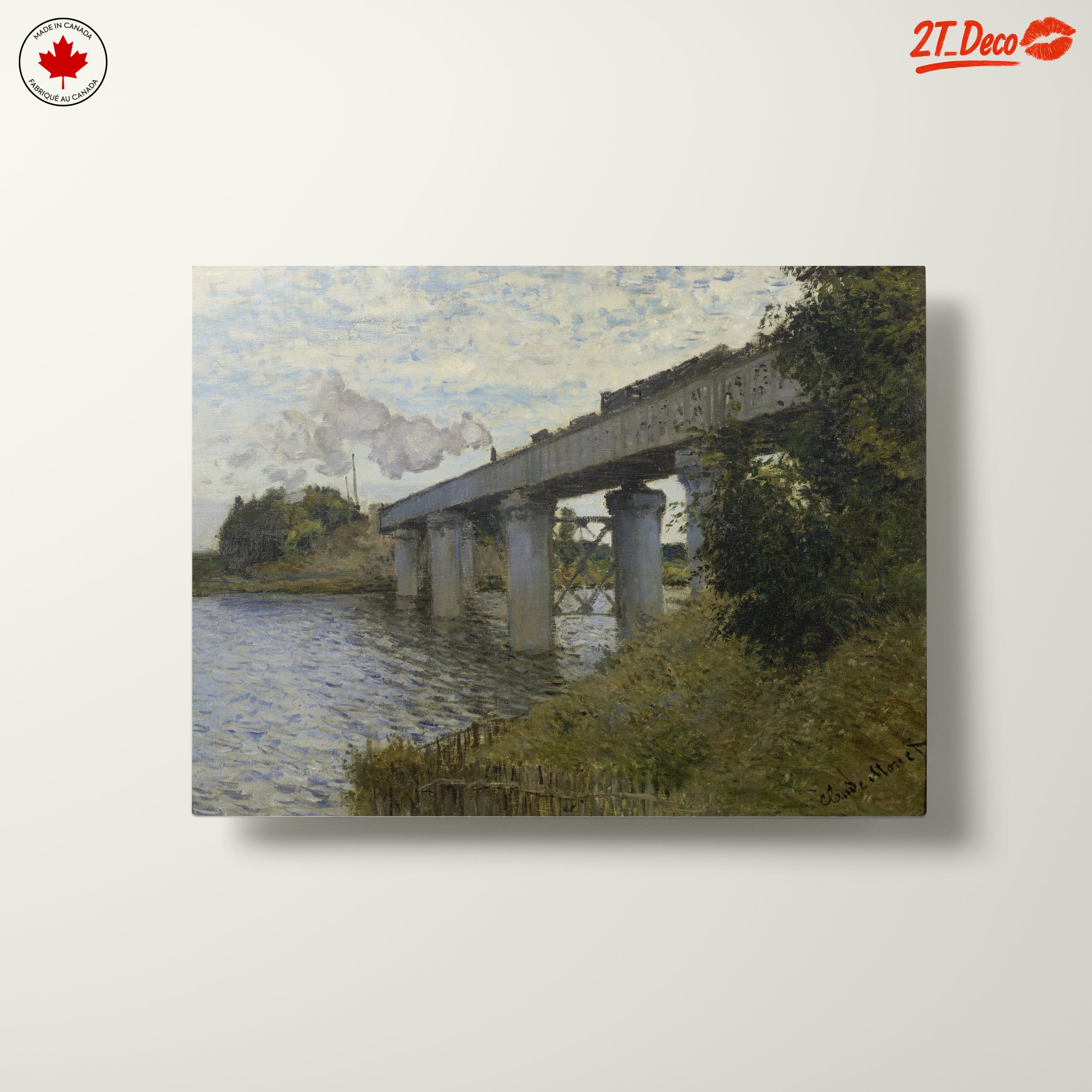 Impressionistic Abstract Landscape with Bridge 2 - Image 10