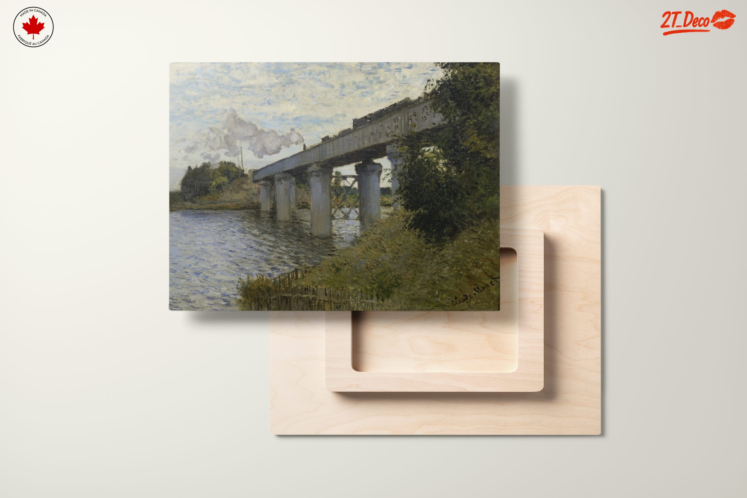 Impressionistic Abstract Landscape with Bridge 2 - Image 11