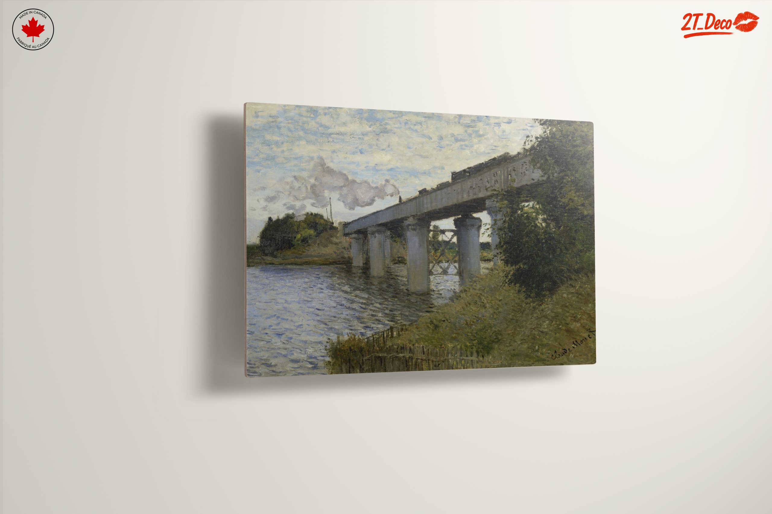 Impressionistic Abstract Landscape with Bridge 2 - Image 13
