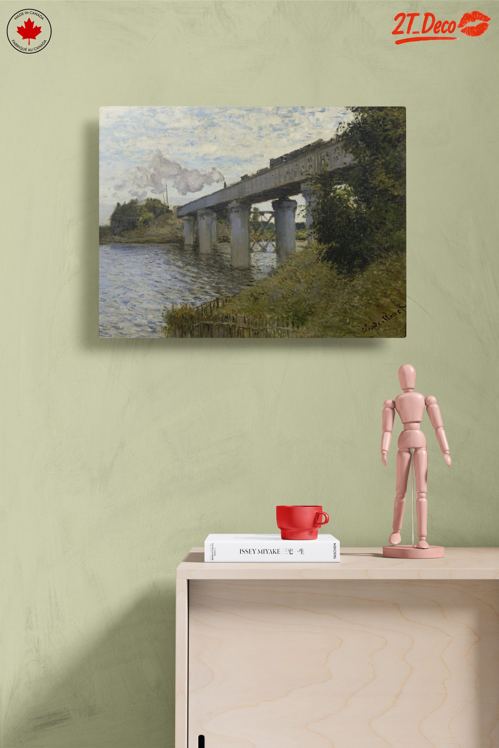 Impressionistic Abstract Landscape with Bridge 2 - Image 14