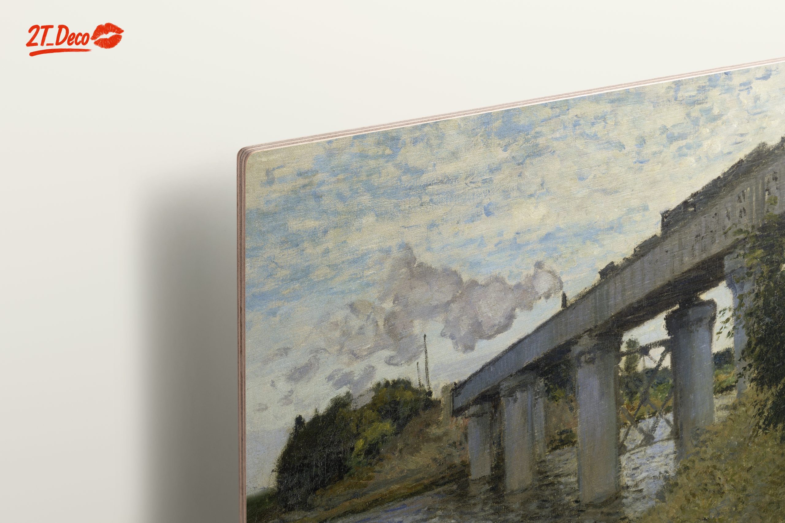 Impressionistic Abstract Landscape with Bridge 2 - Image 15