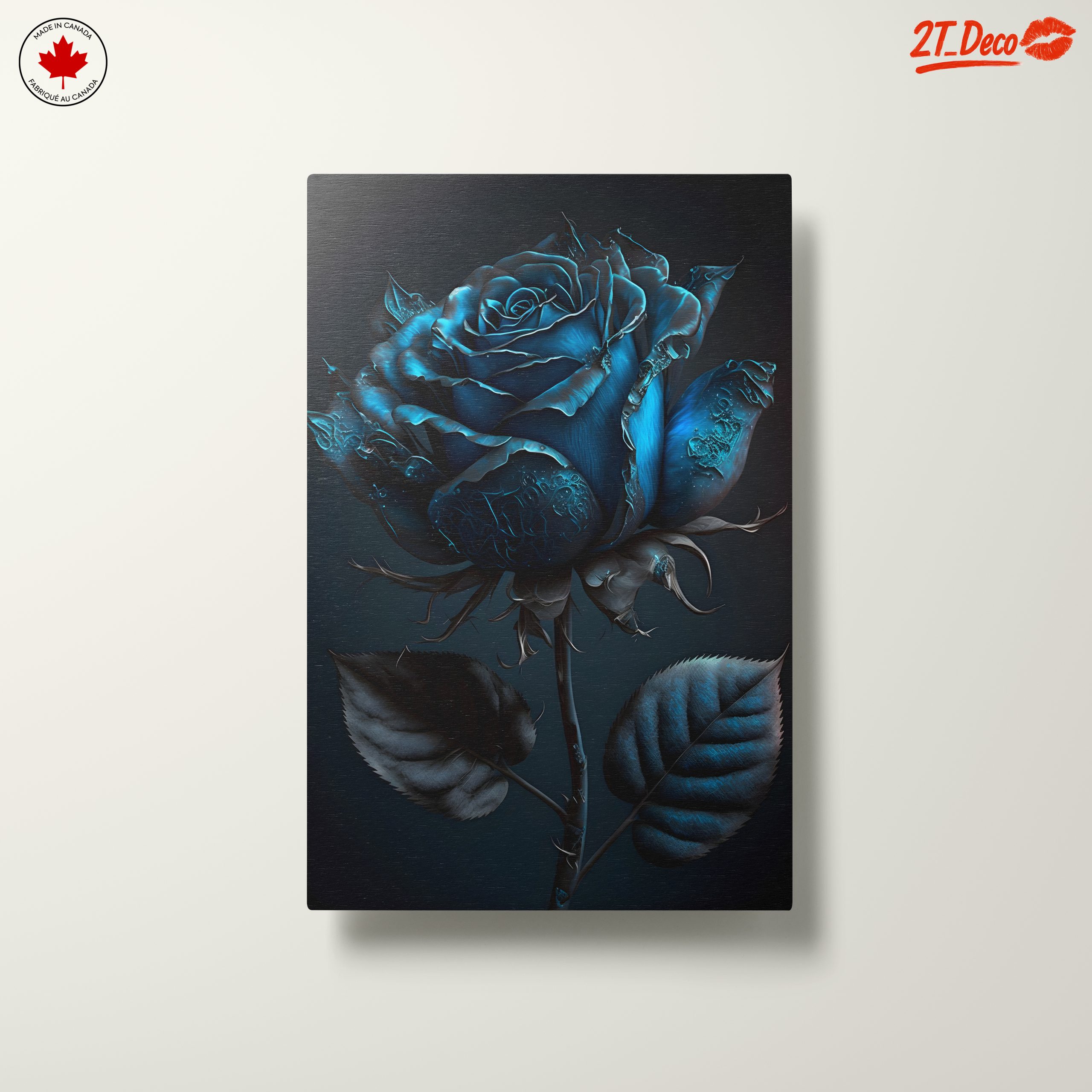 Stylish Blue Rose Botanical Art - Image 10