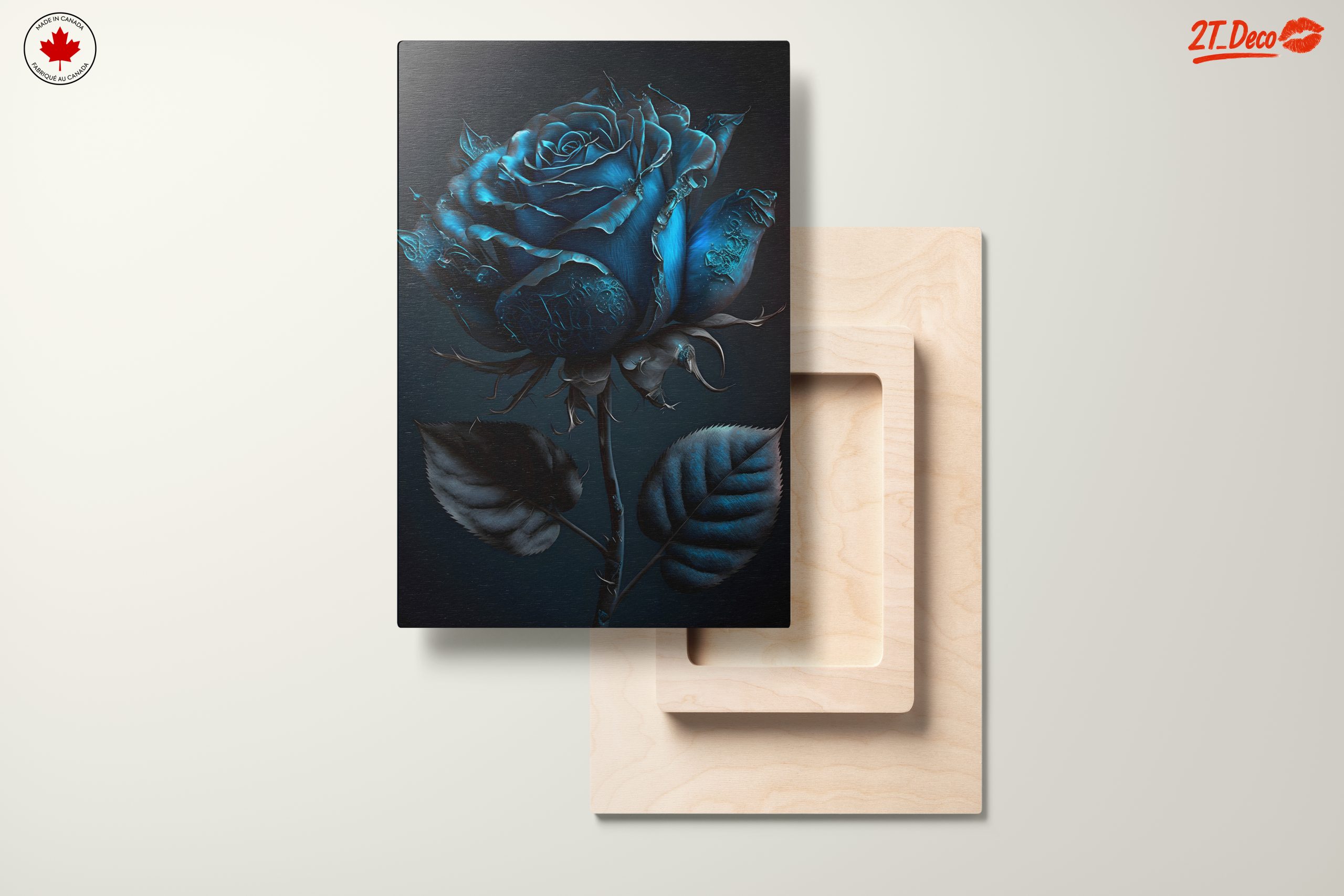 Stylish Blue Rose Botanical Art - Image 11