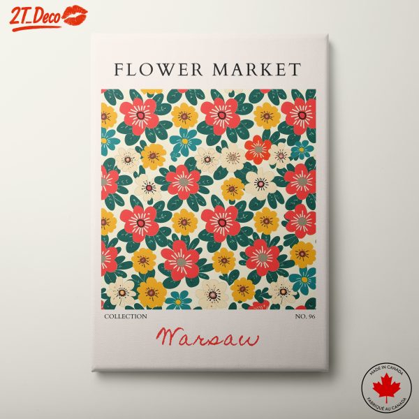 Colorful Flower Market Artwork