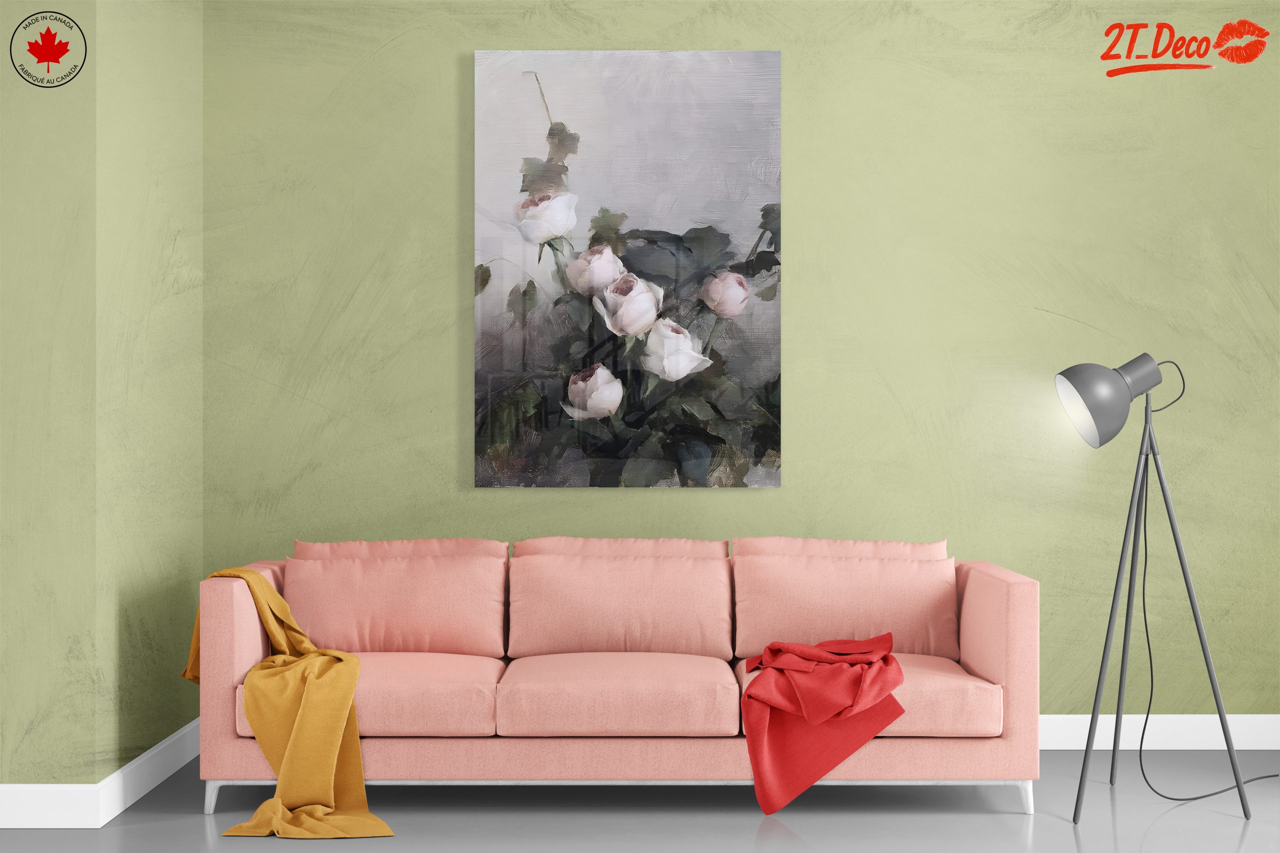 Beautiful Floral Arrangement of White Roses - Image 7