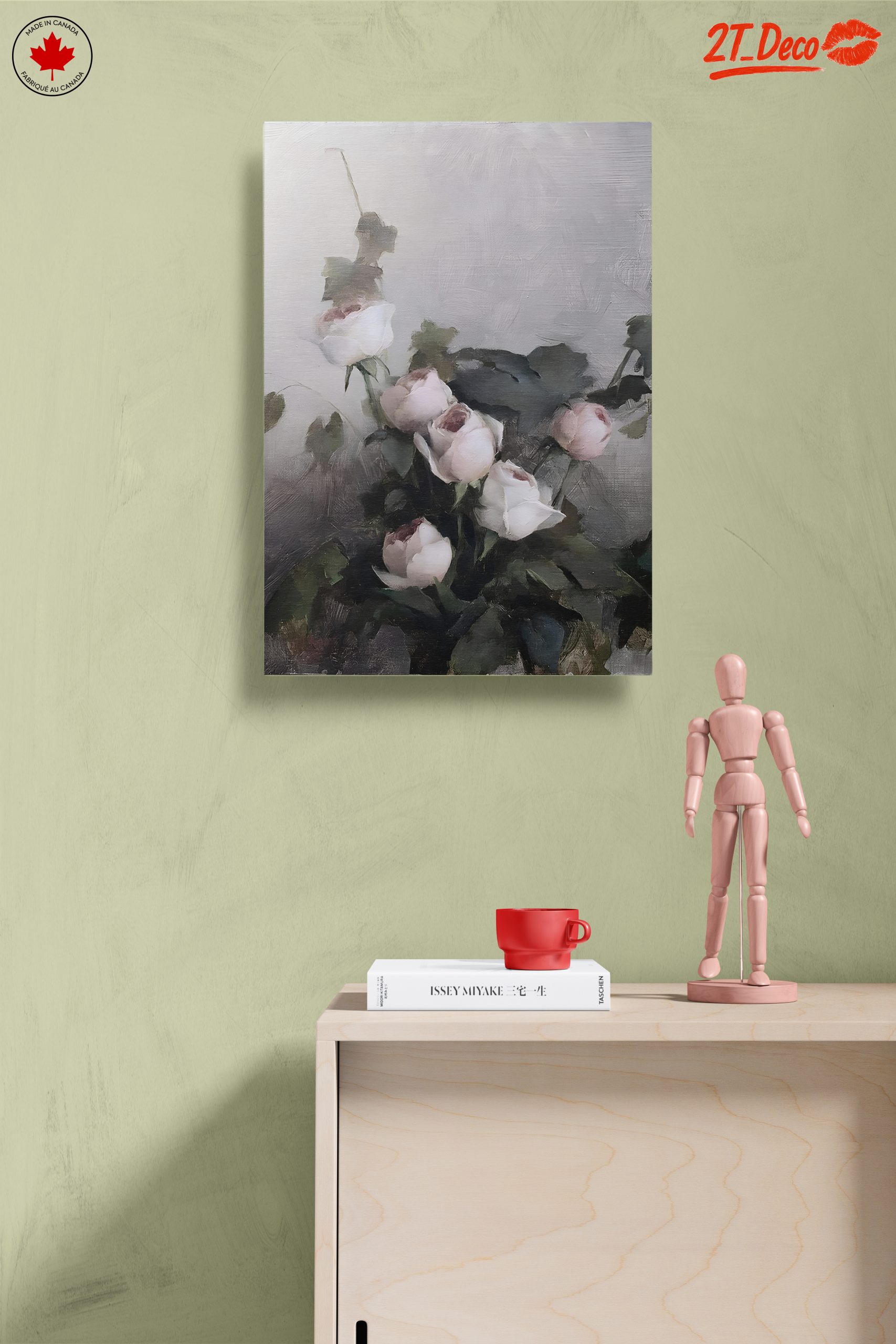 Beautiful Floral Arrangement of White Roses - Image 14