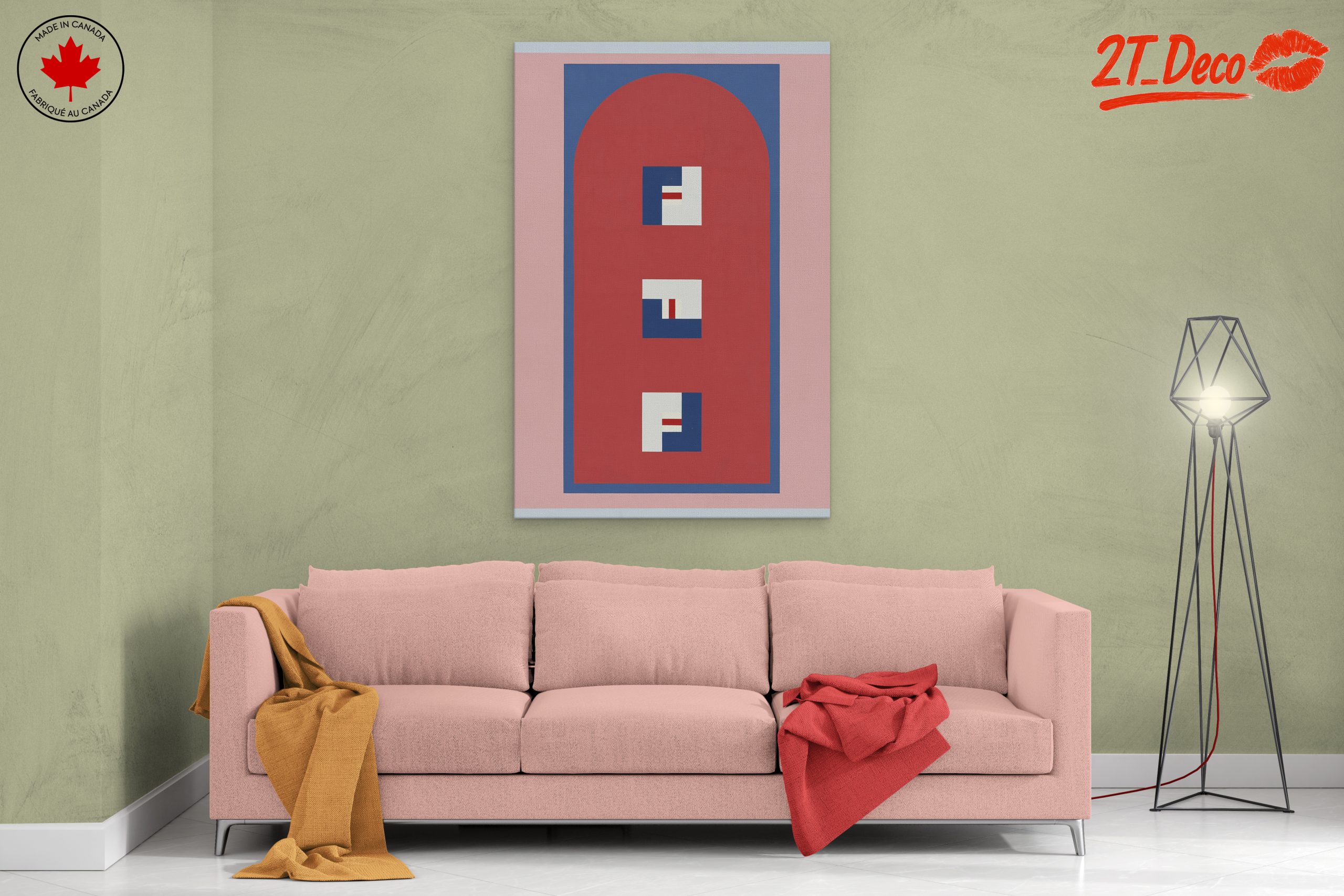 Colorful Geometric Contemporary Pop Art - Image 2