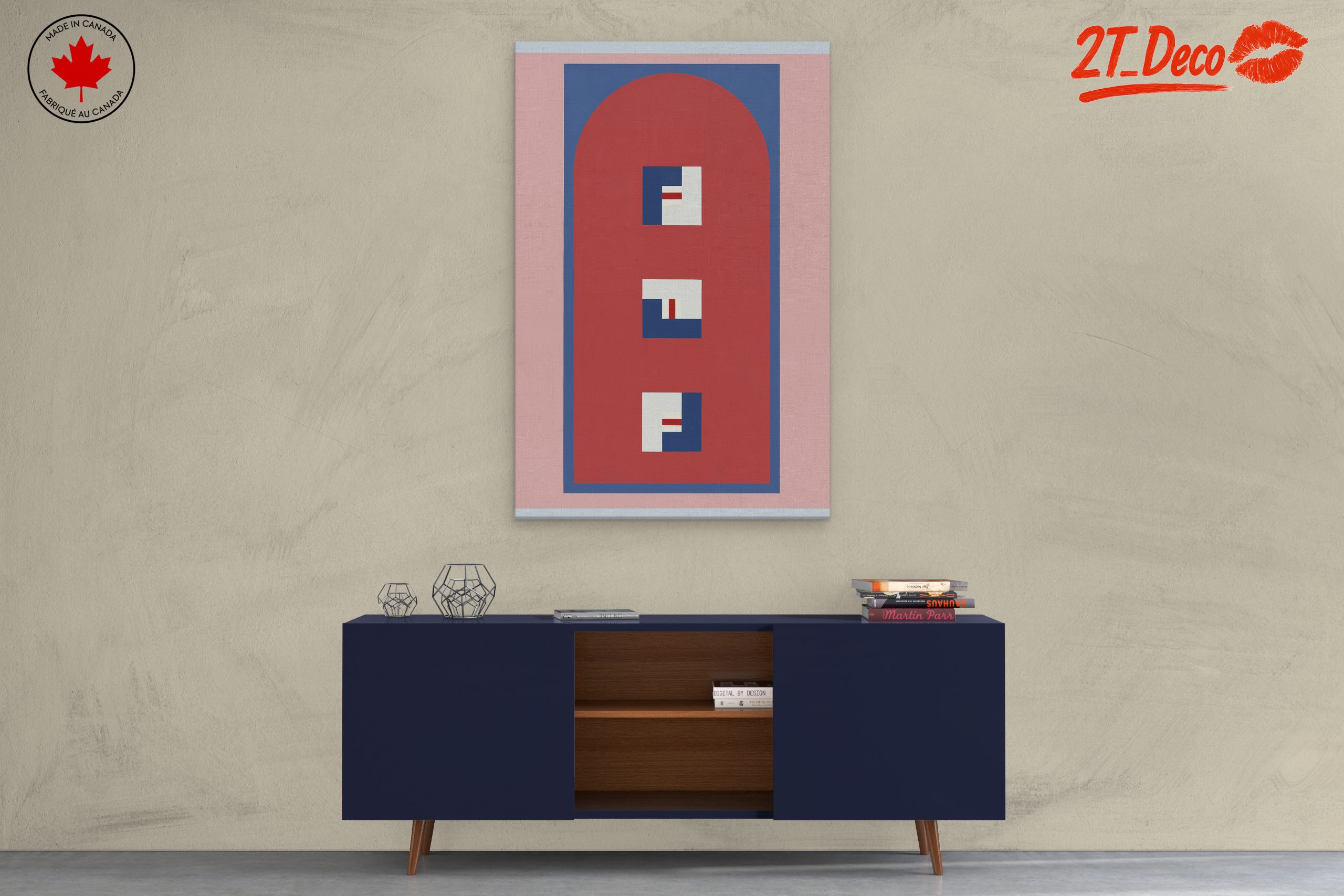 Colorful Geometric Contemporary Pop Art - Image 3