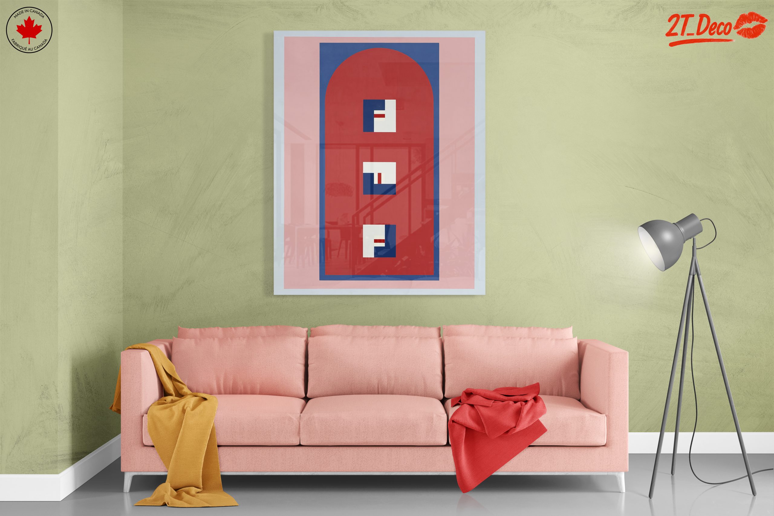 Colorful Geometric Contemporary Pop Art - Image 7