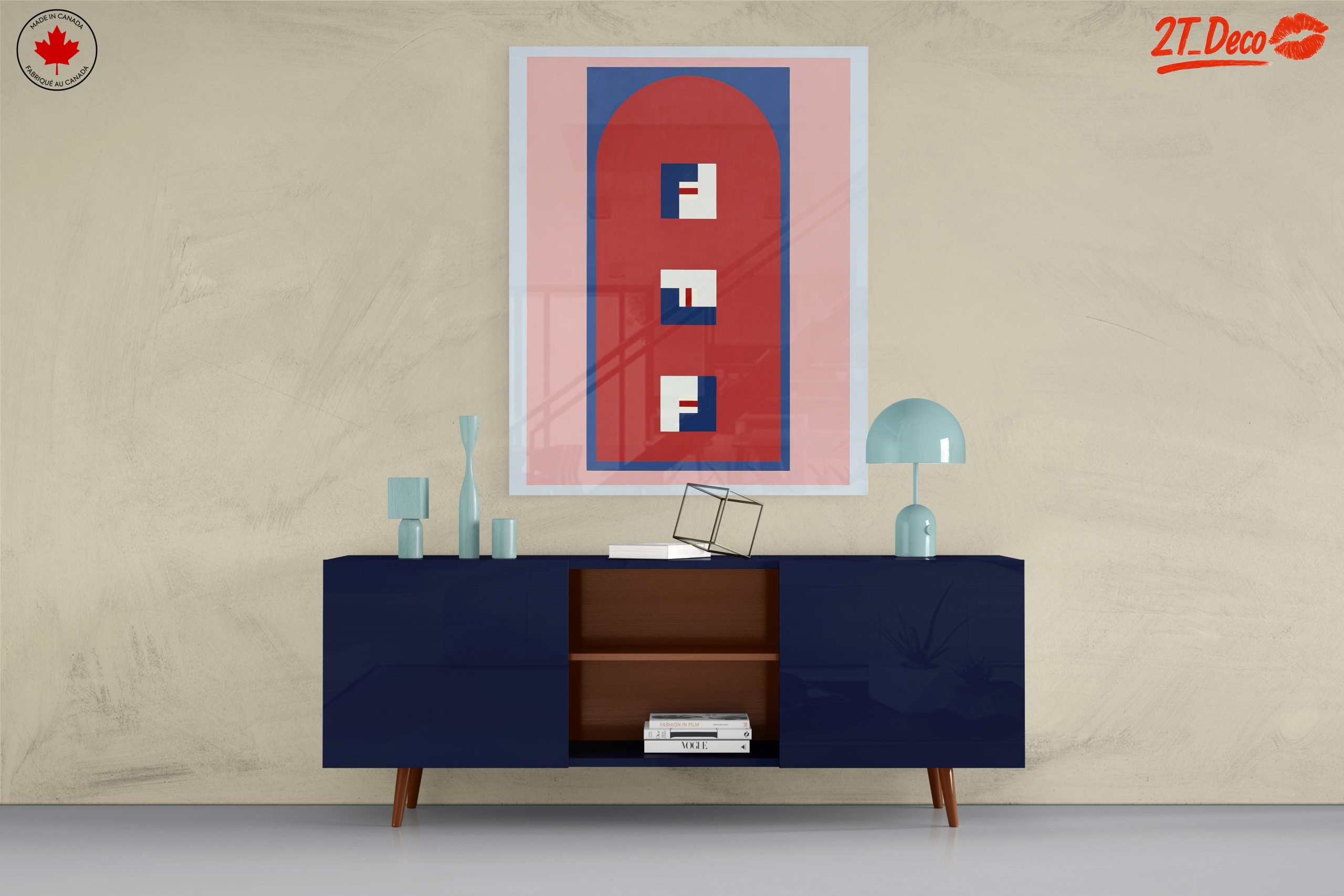 Colorful Geometric Contemporary Pop Art - Image 8