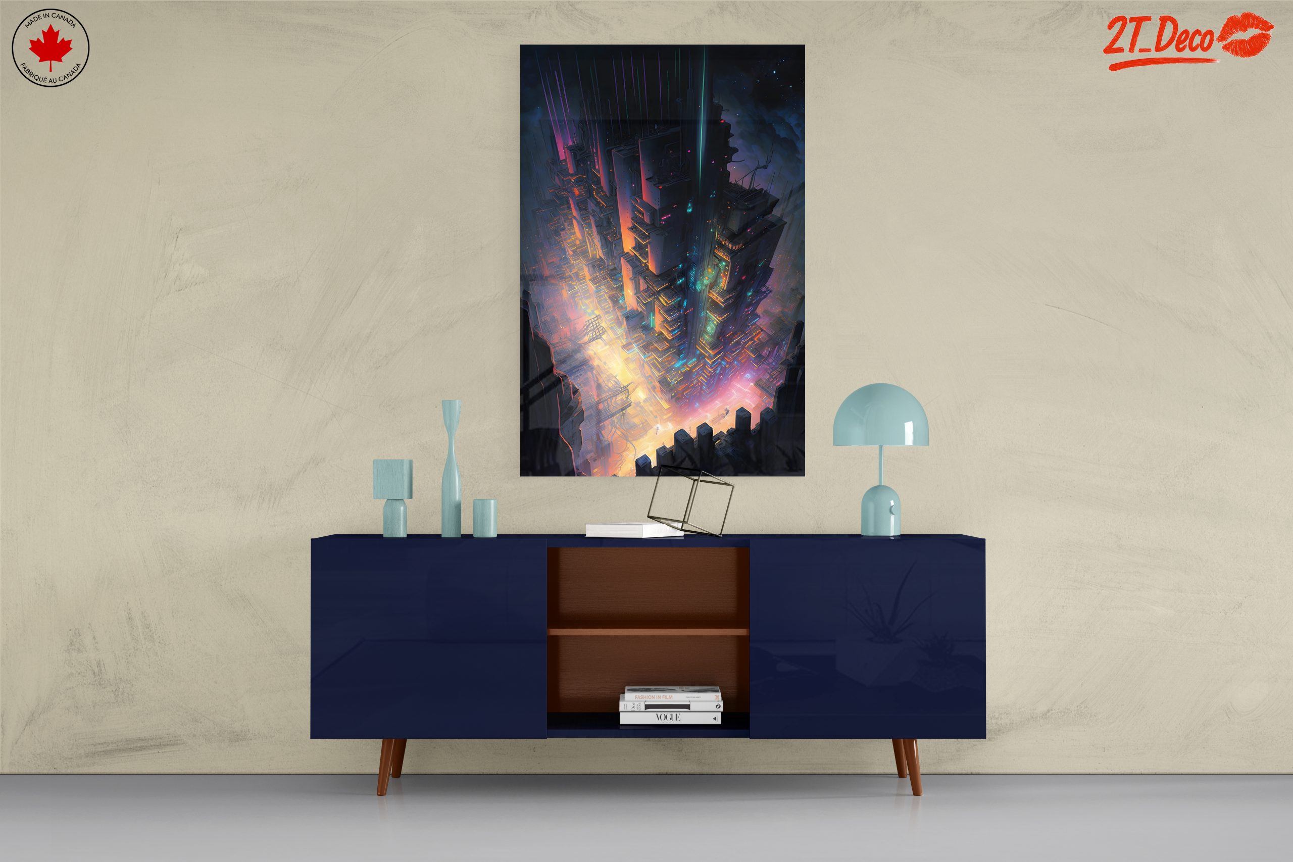 Futuristic Cityscape with Neon Lights and Structures - Image 8