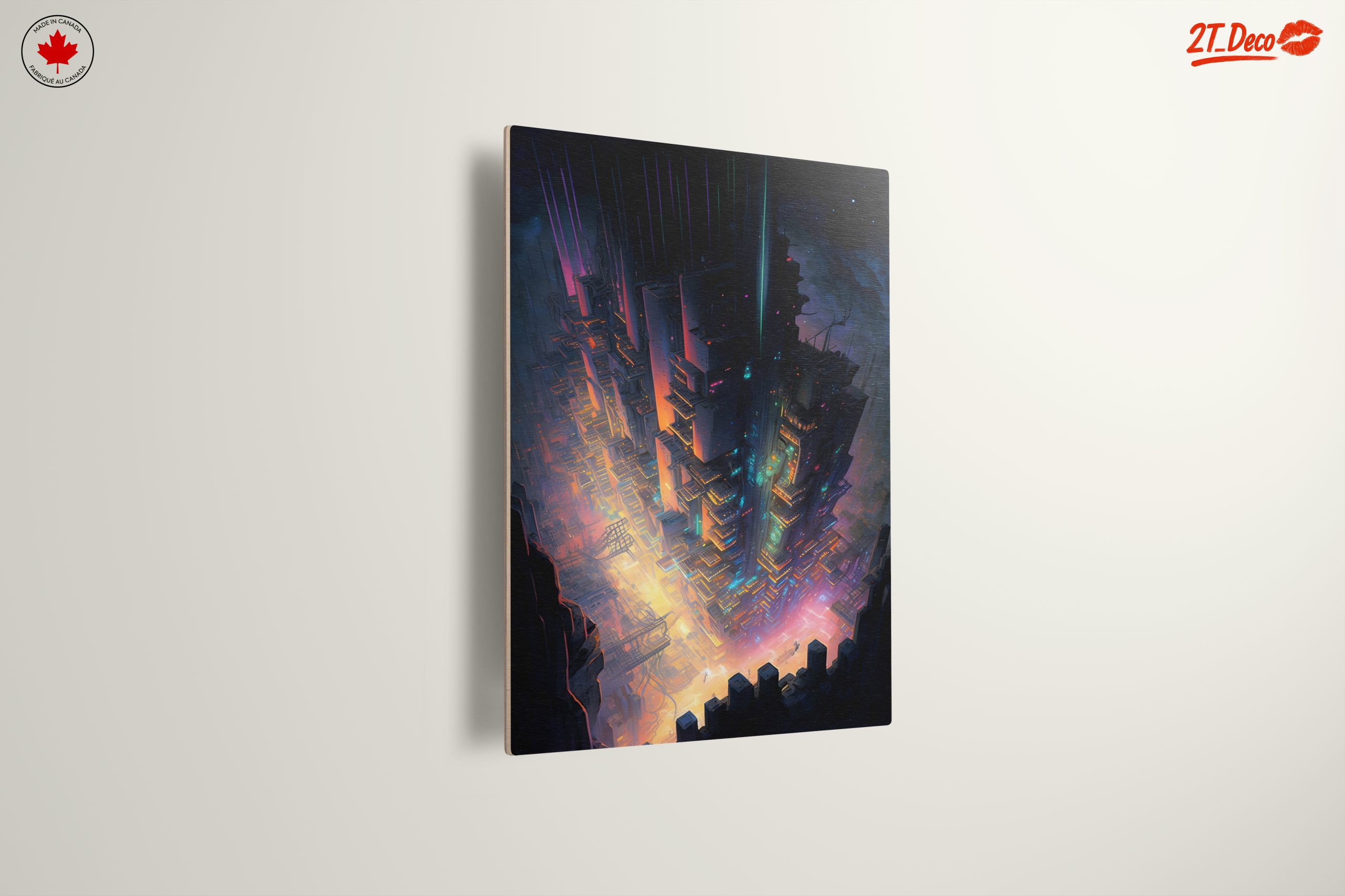 Futuristic Cityscape with Neon Lights and Structures - Image 13