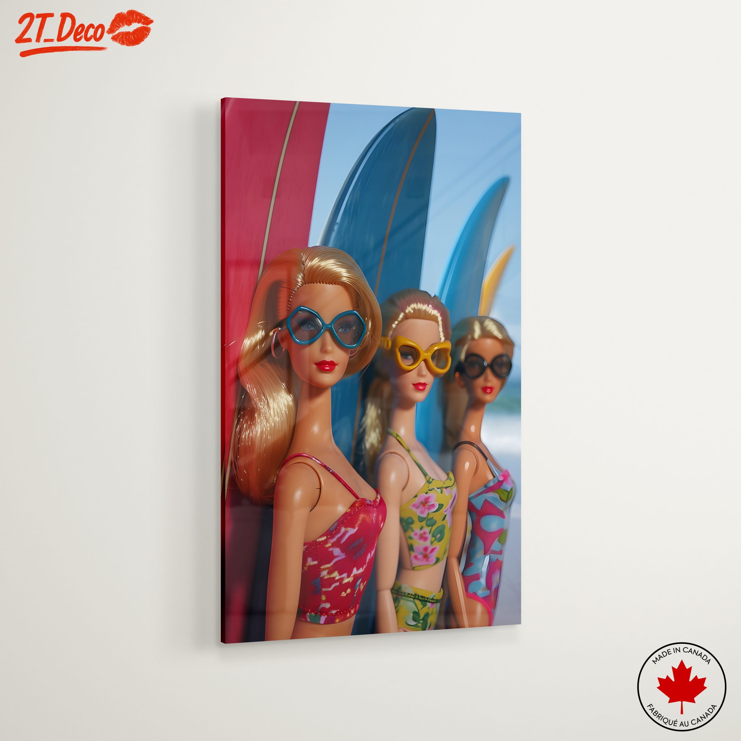 Fashion Dolls with Surfboards in Bright Colors - Image 6