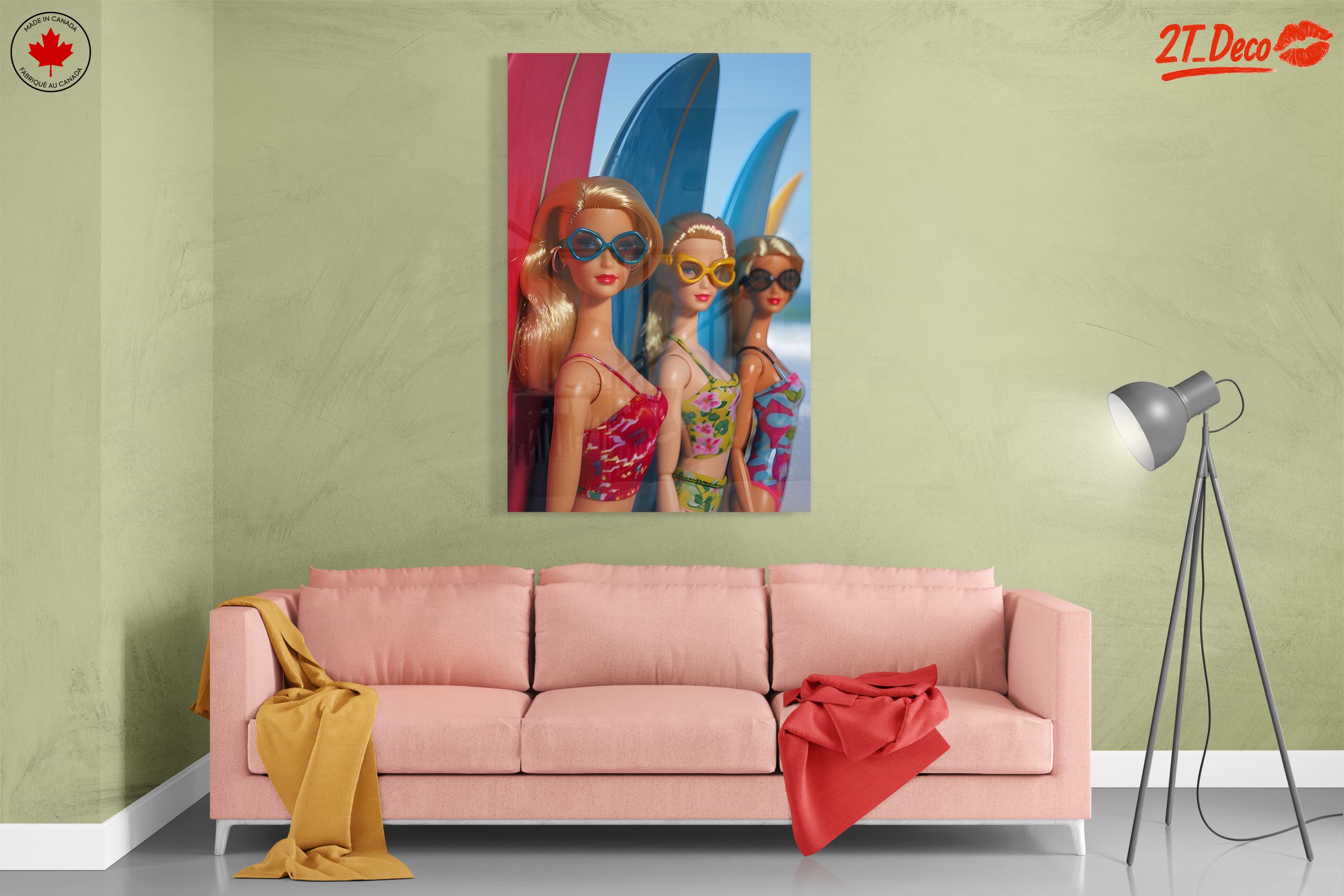 Fashion Dolls with Surfboards in Bright Colors - Image 7