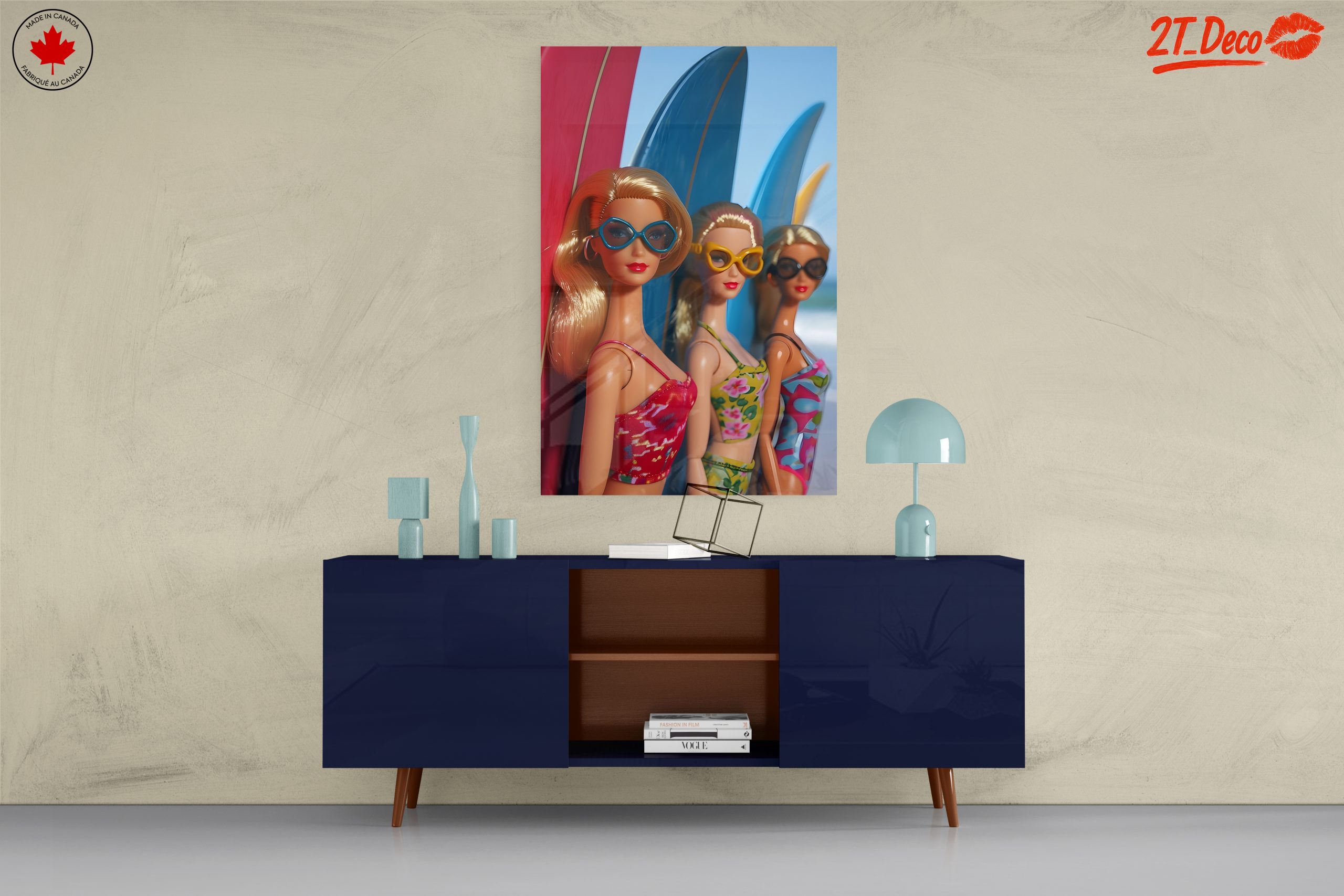 Fashion Dolls with Surfboards in Bright Colors - Image 8
