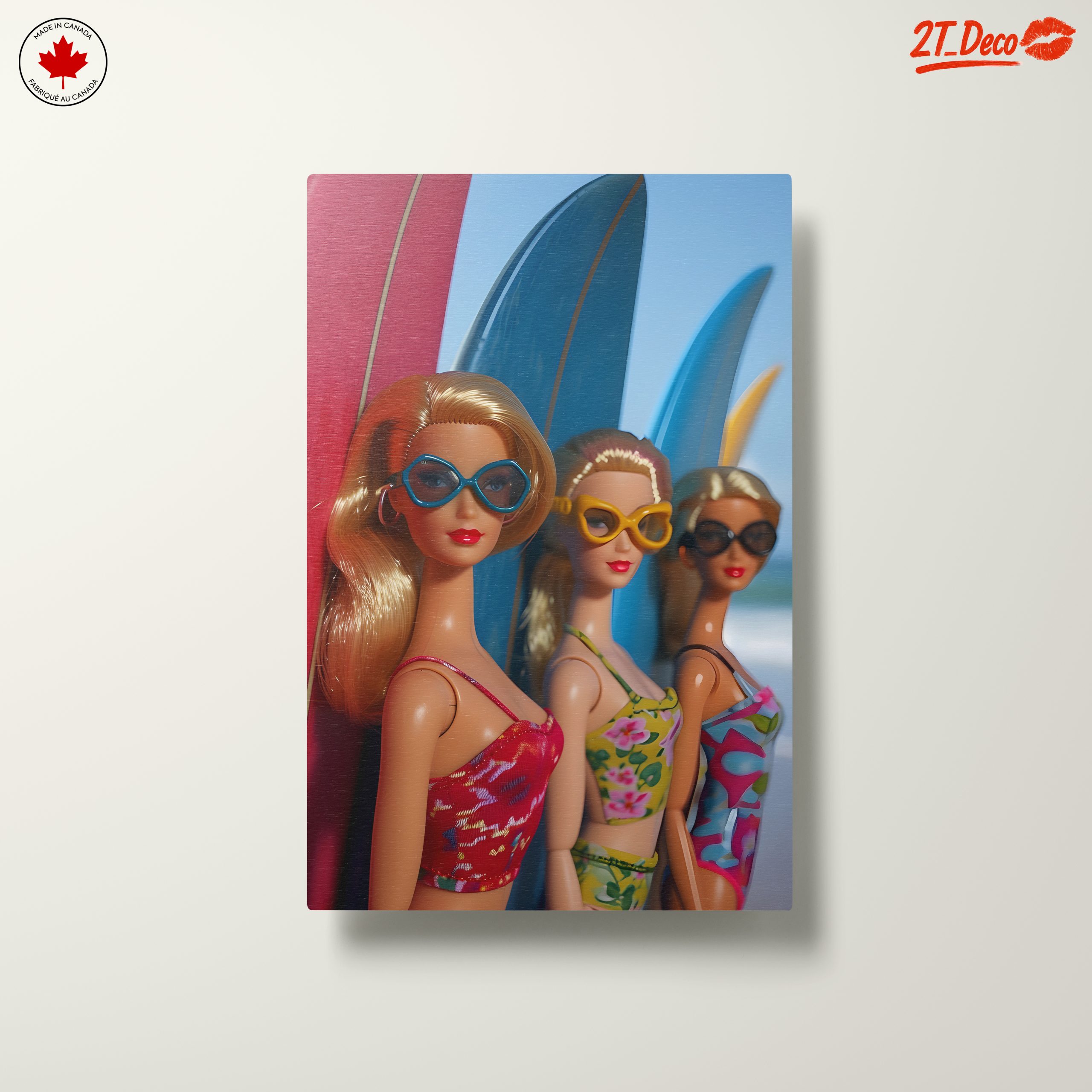Fashion Dolls with Surfboards in Bright Colors - Image 10