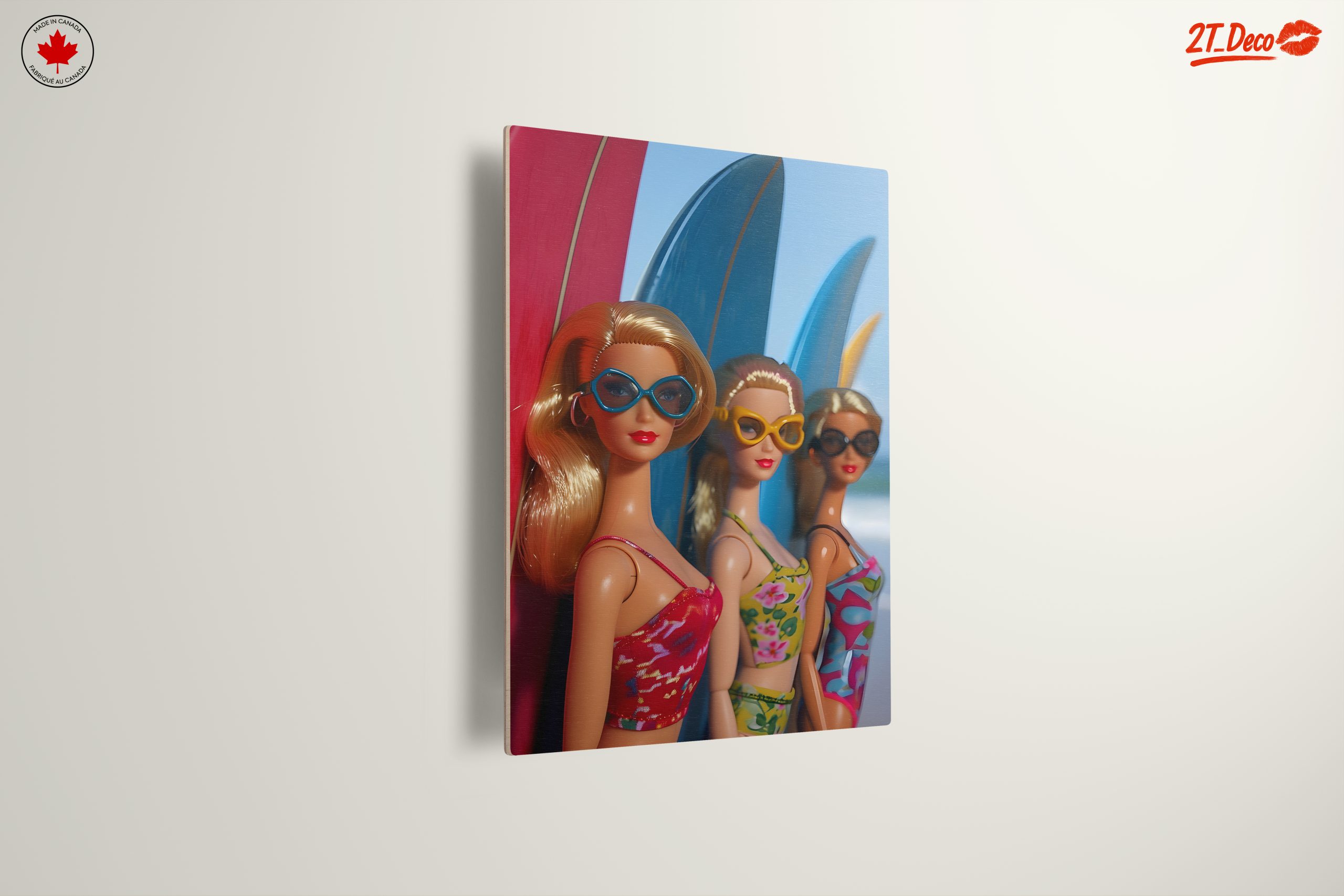 Fashion Dolls with Surfboards in Bright Colors - Image 13