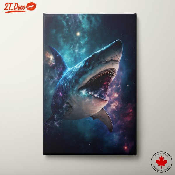 Cosmic Shark Dynamic Aquatic Art