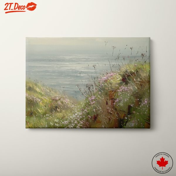 Coastal Serenity with Floral Blooms