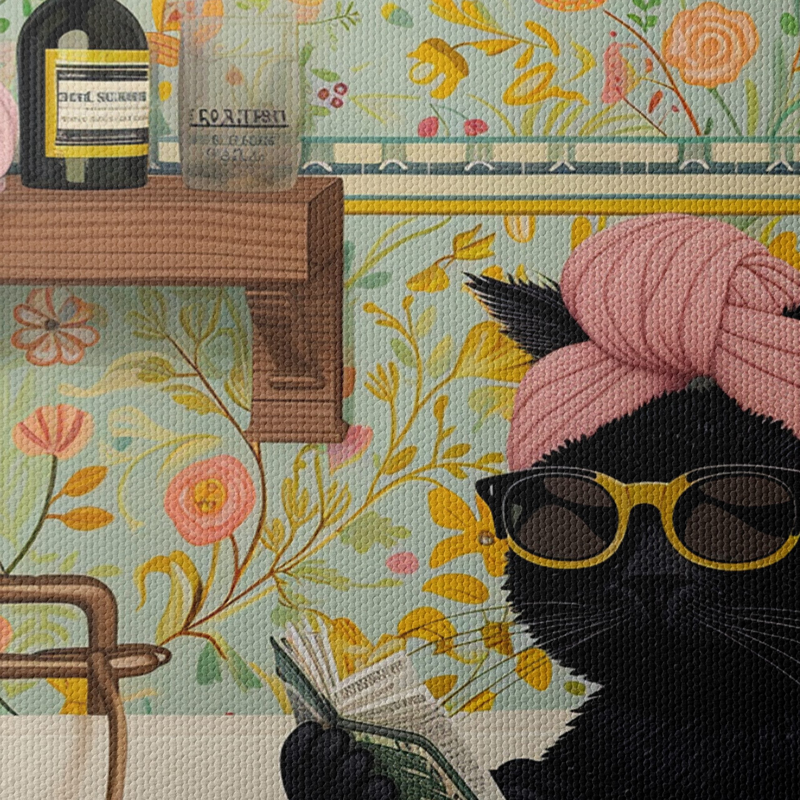 Relaxing Cat in Bathtub Art - Image 4