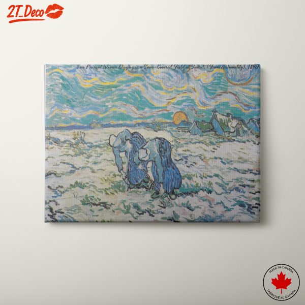 Two Peasant Women in Snow-Covered Field