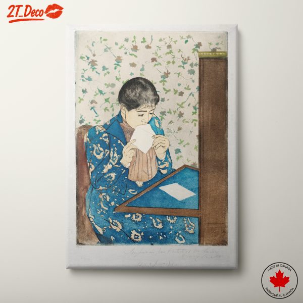 Woman Engaged in Thoughtful Reflection Art