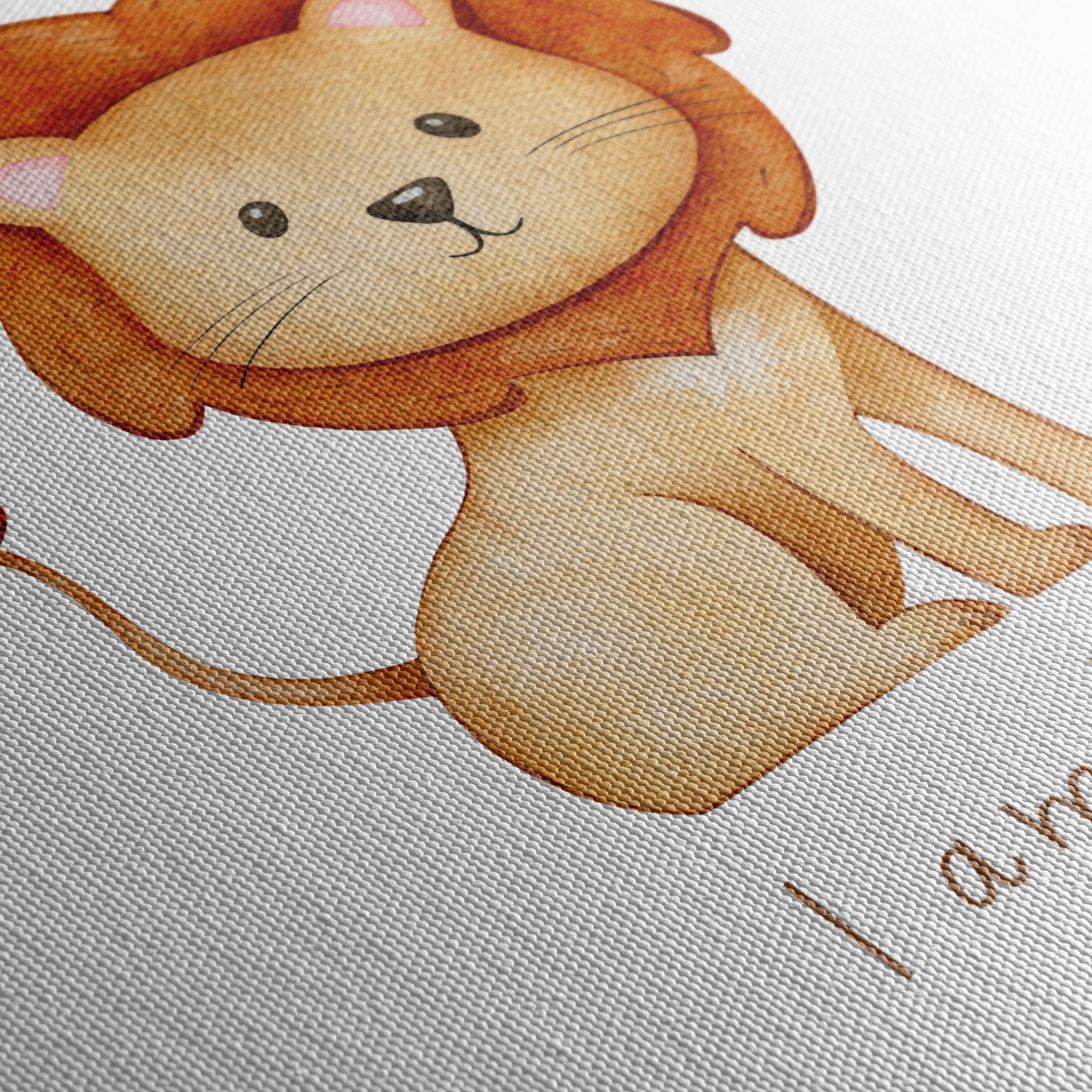Cute Lion Illustration with Inspirational Message - Image 5