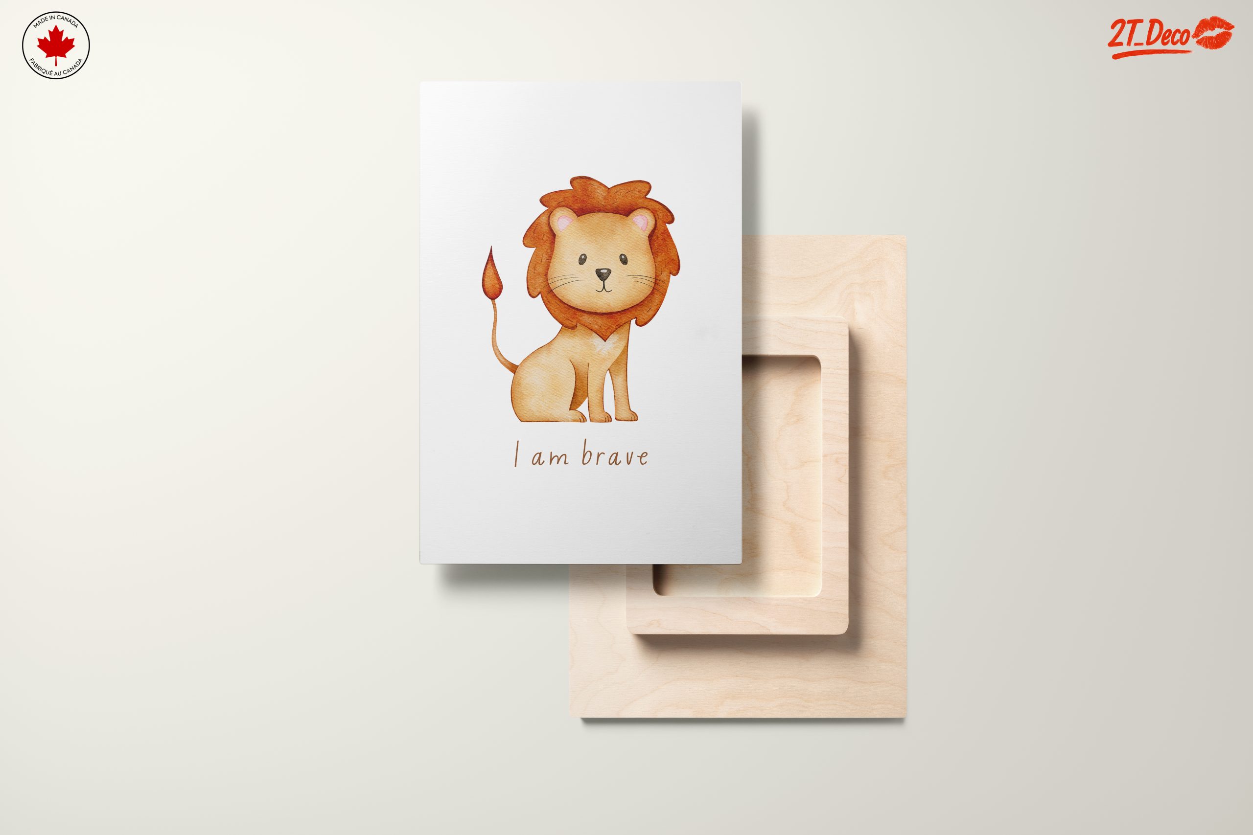 Cute Lion Illustration with Inspirational Message - Image 11