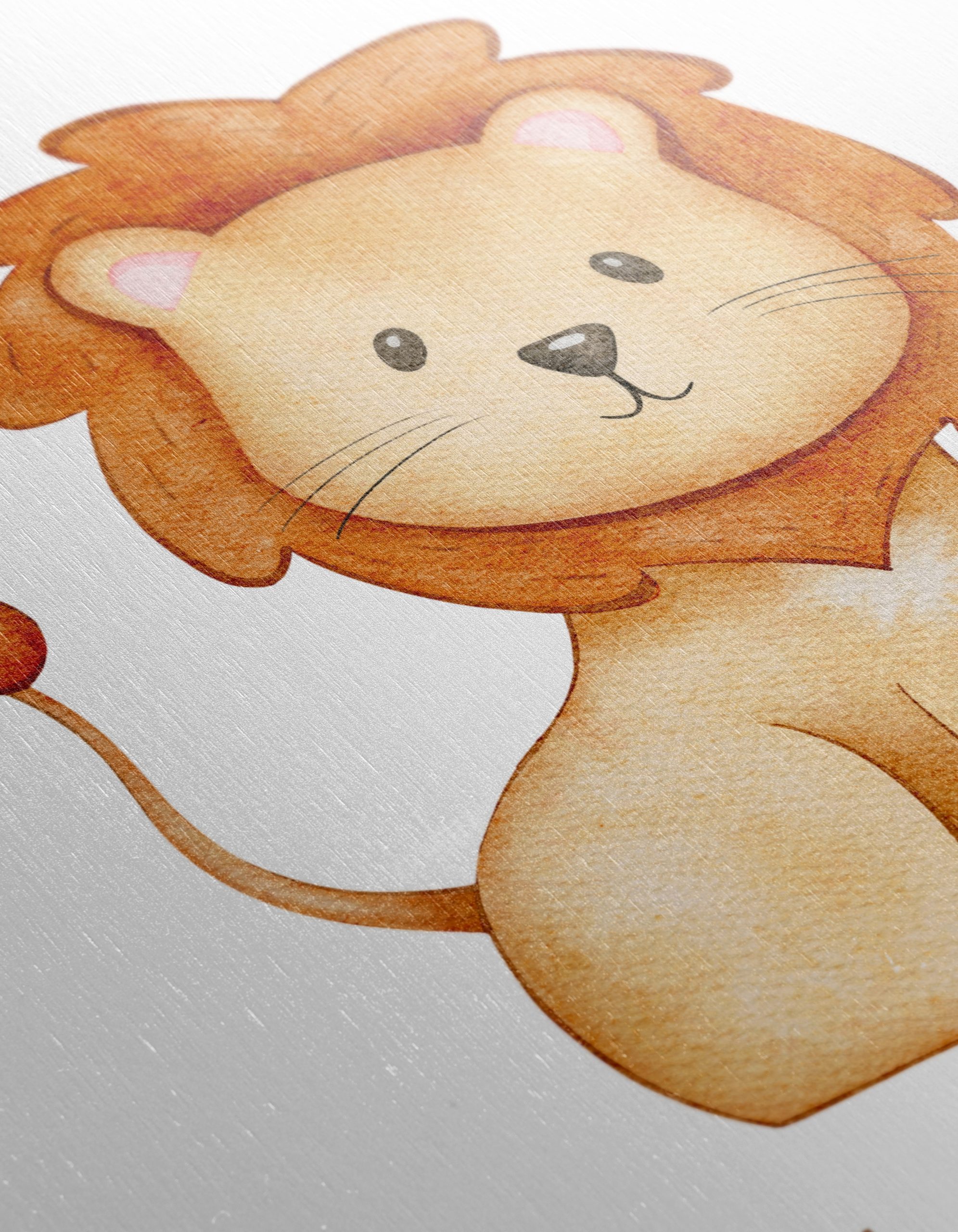 Cute Lion Illustration with Inspirational Message - Image 12