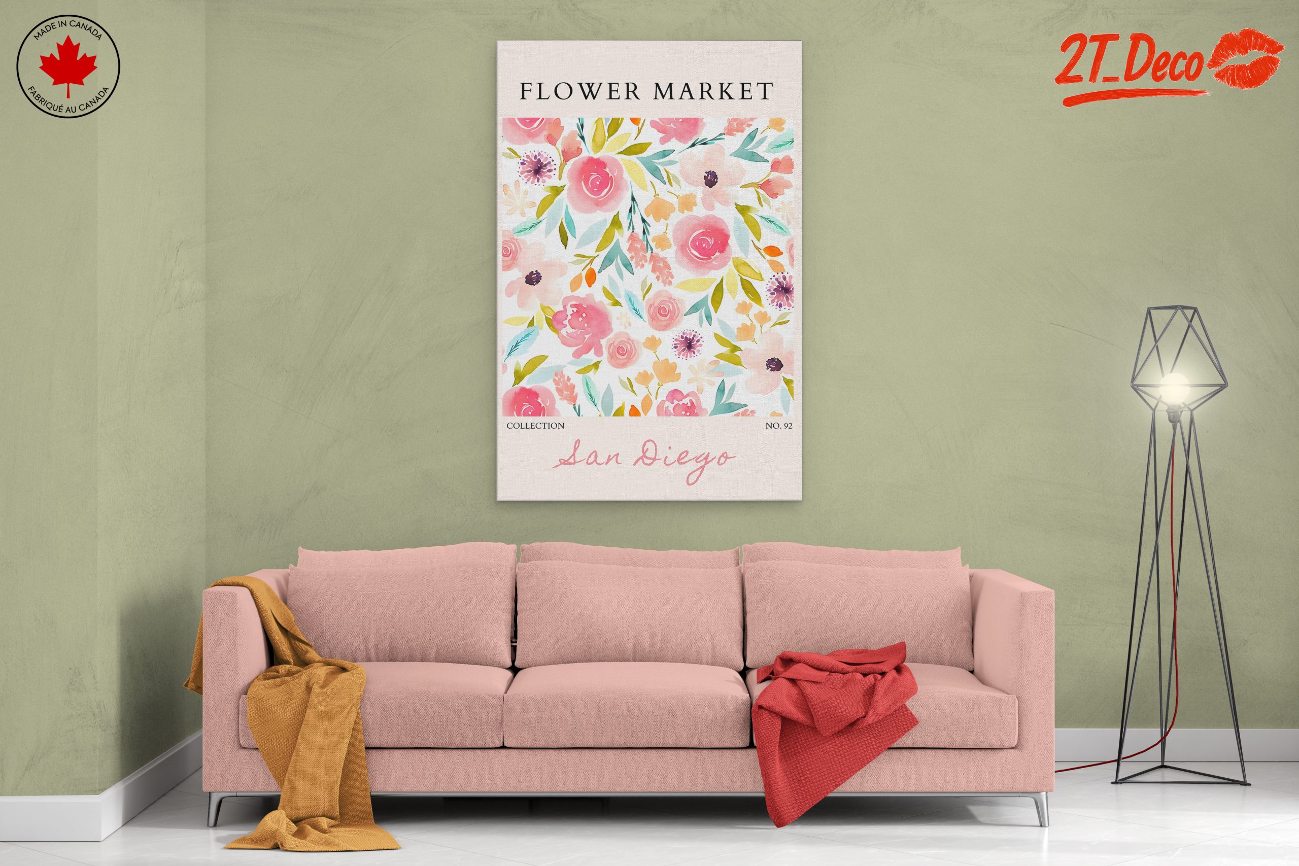 Flower Market Watercolor Artwork - Image 2
