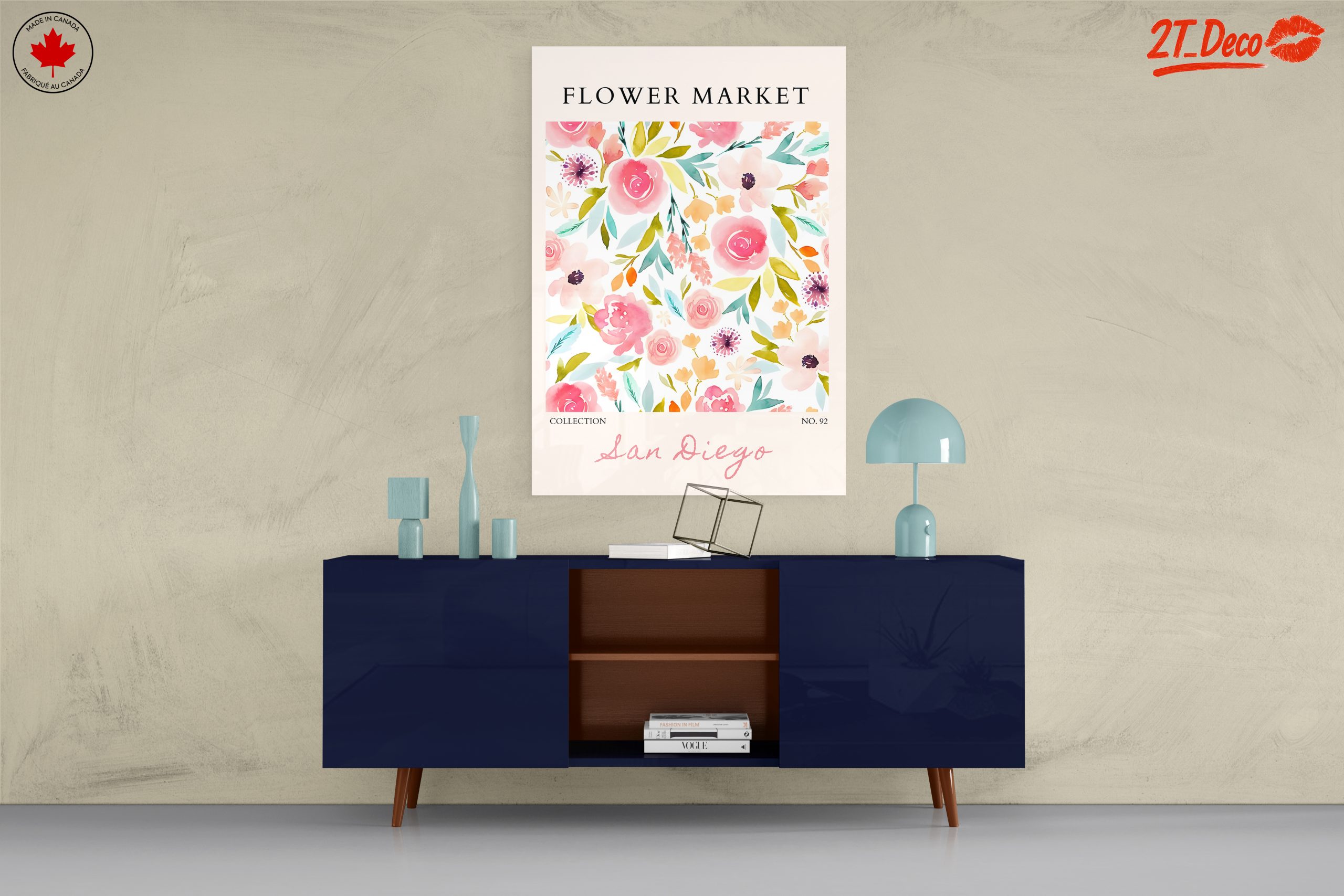 Flower Market Watercolor Artwork - Image 8
