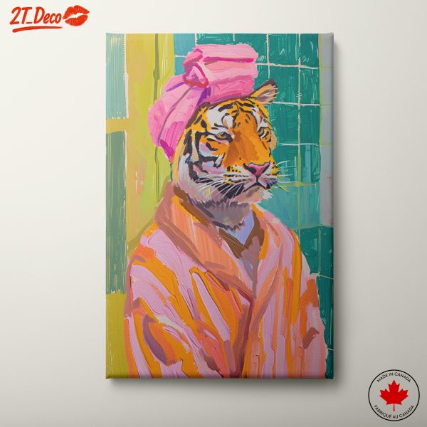 Stylized Tiger in Vibrant Colors