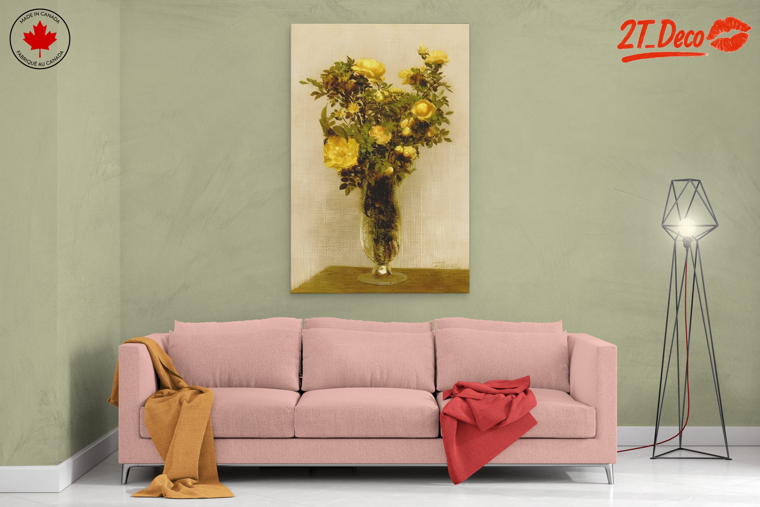Beautiful Yellow Rose Floral Arrangement - Image 2